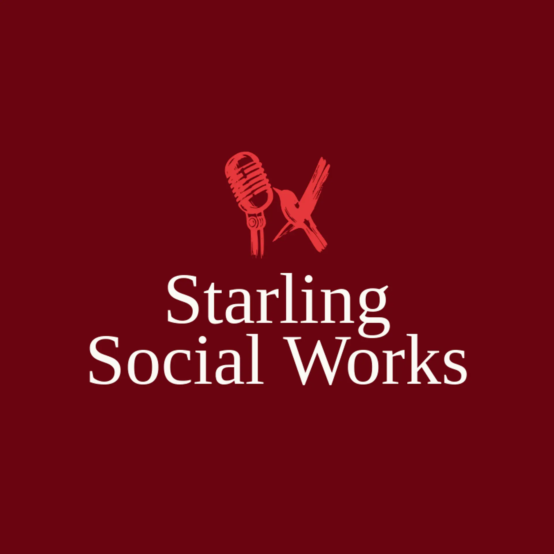 Starling Social Works logo for content creator