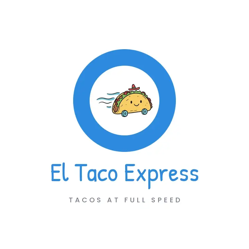 The food truck name El Taco Express as a branded logo in a playful style