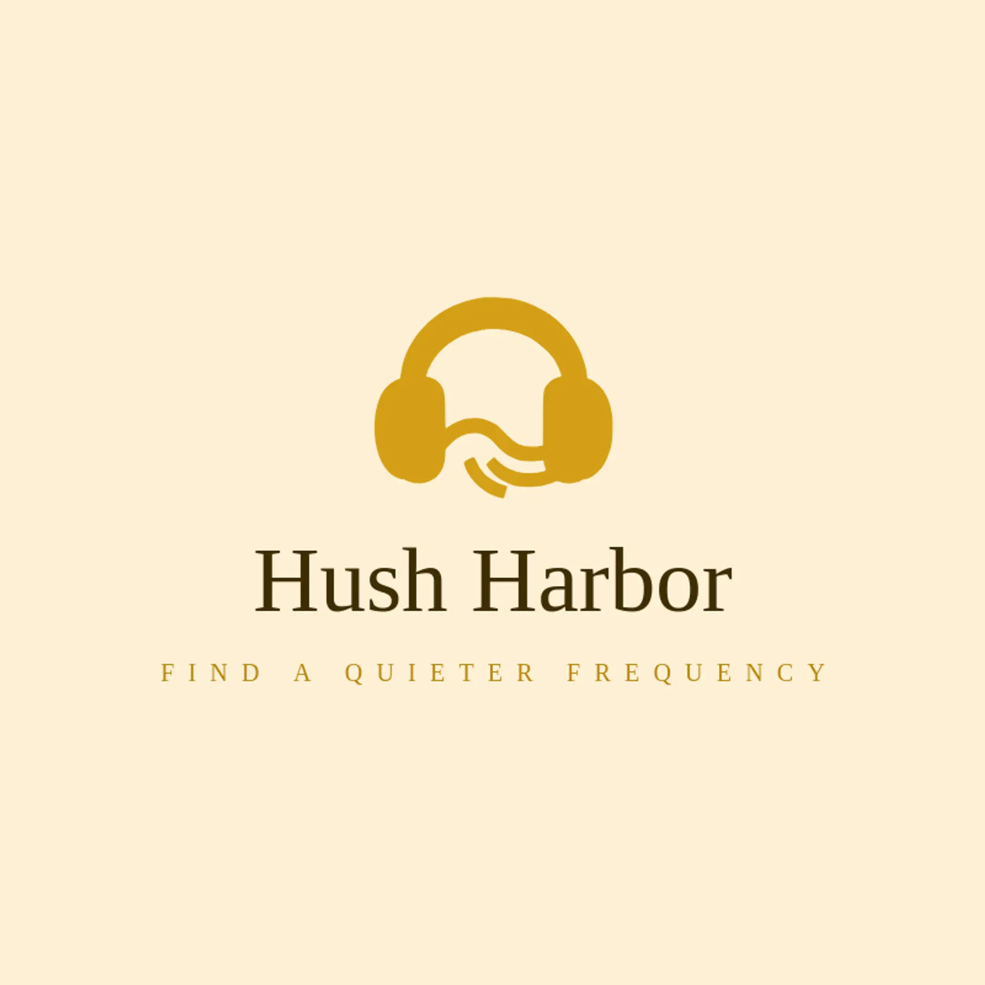 Hush Harbor logo for headphone