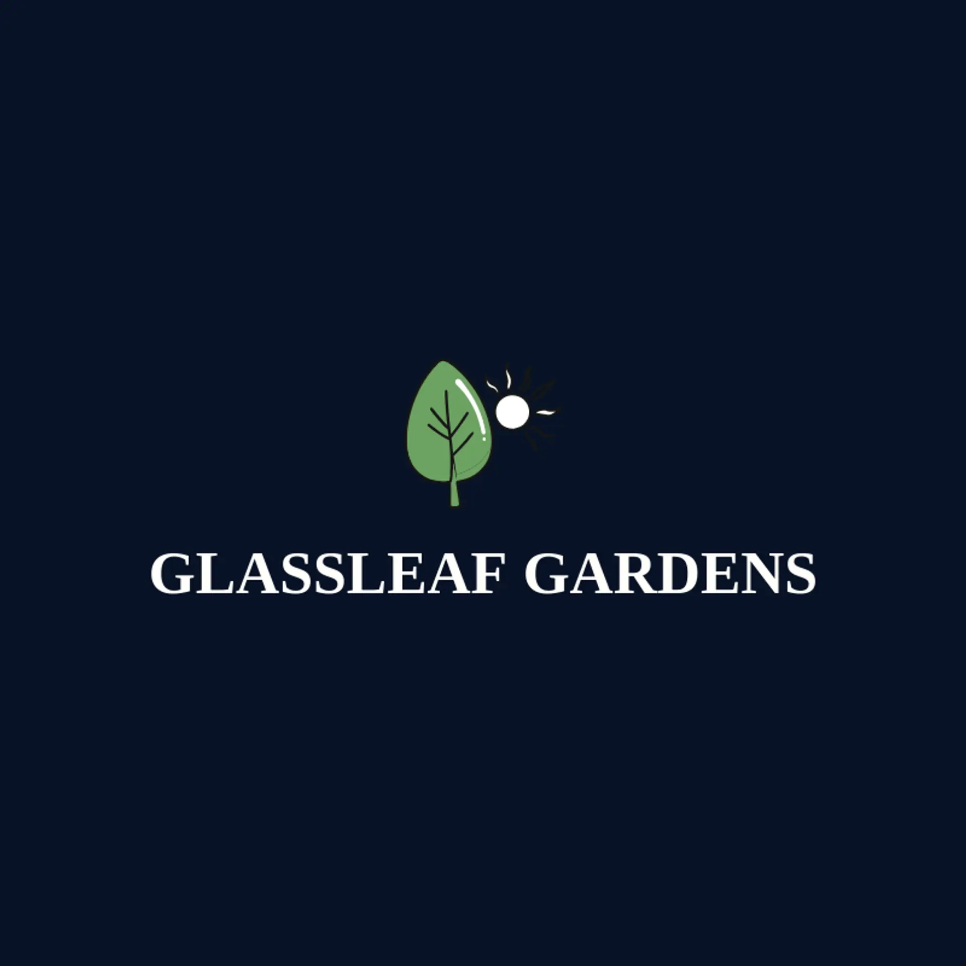 Glassleaf Gardens logo for greenhouse