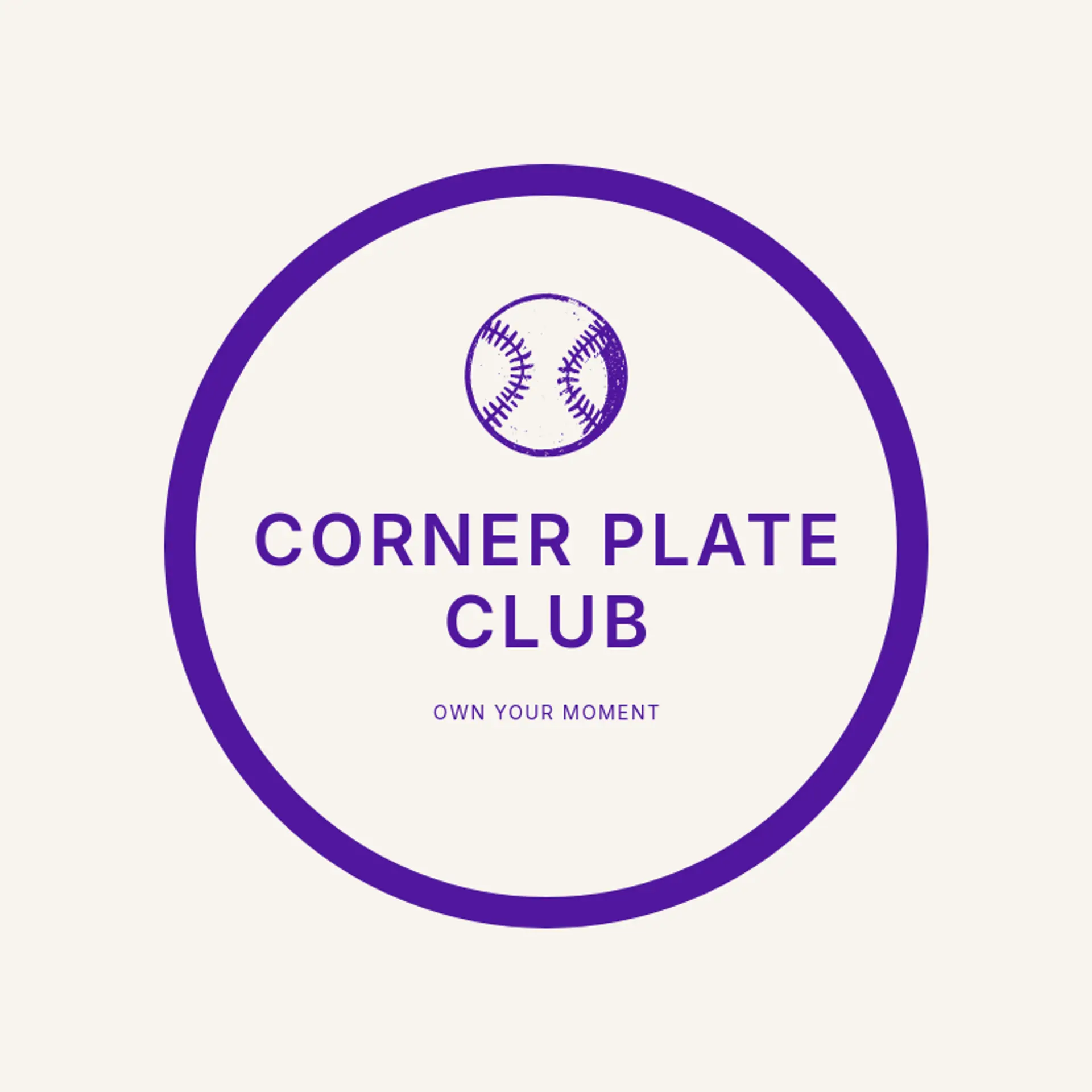 Corner Plate Club logo for baseball