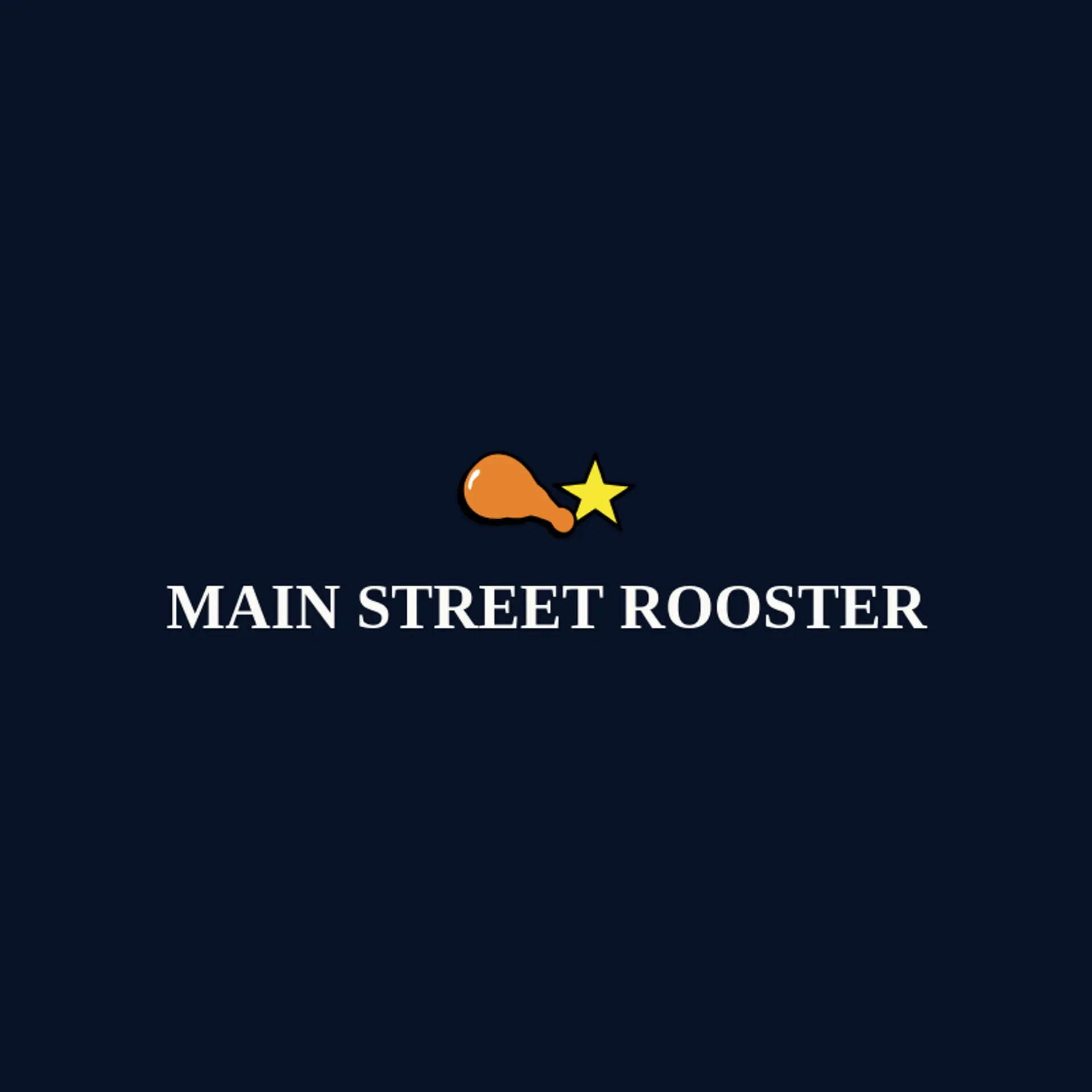 Main Street Rooster logo for fried chicken