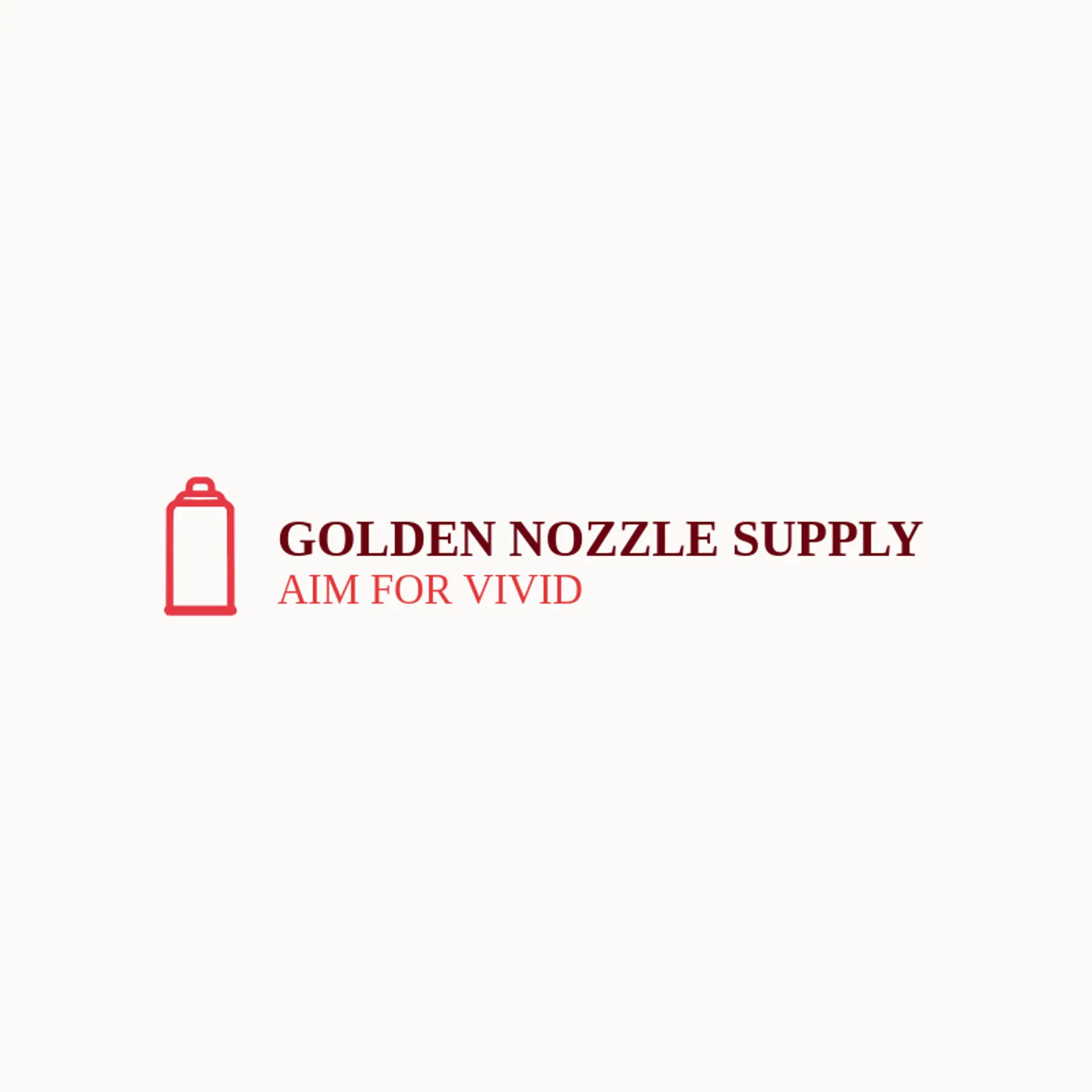 Golden Nozzle Supply logo for spray paint