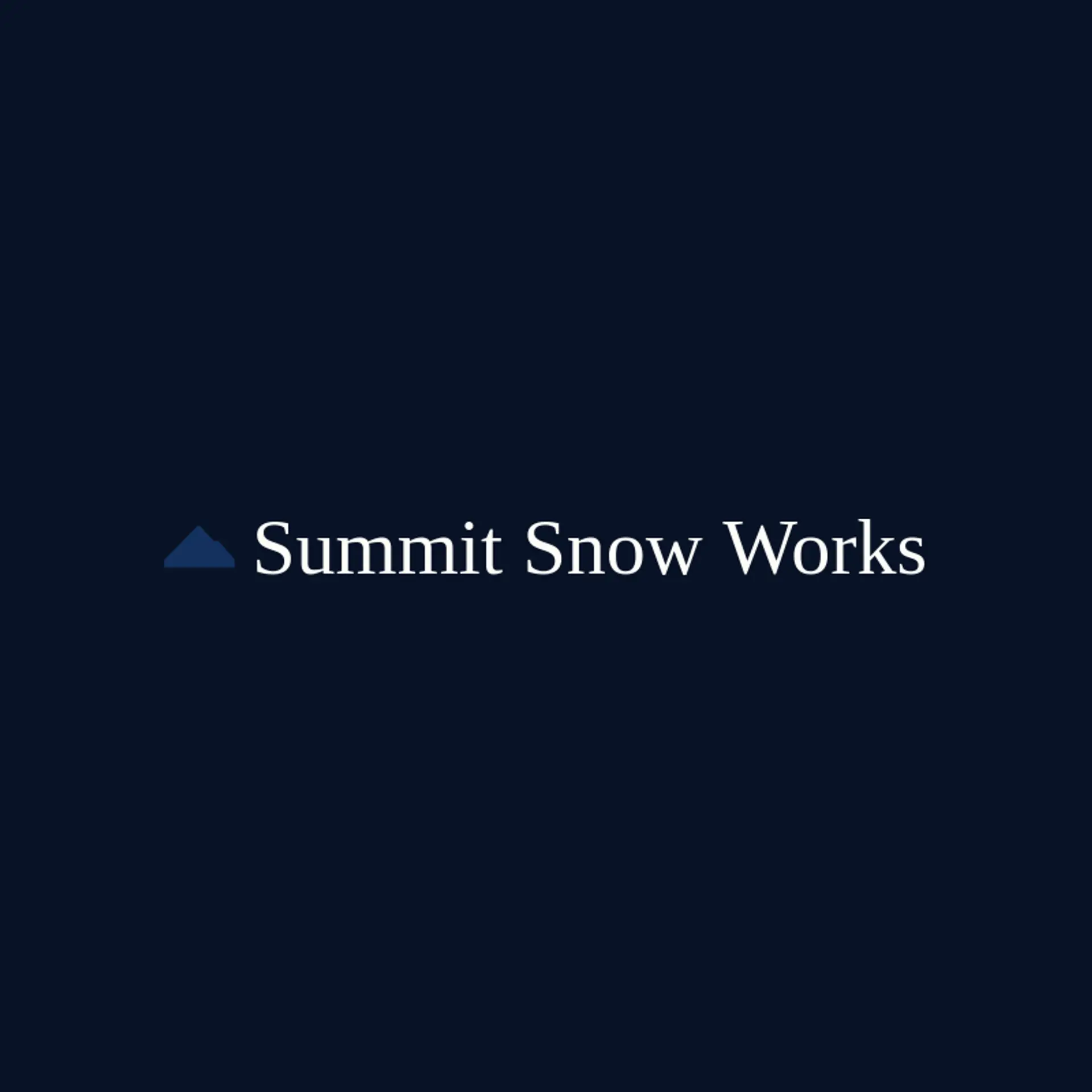 Summit Snow Works logo for snow removal