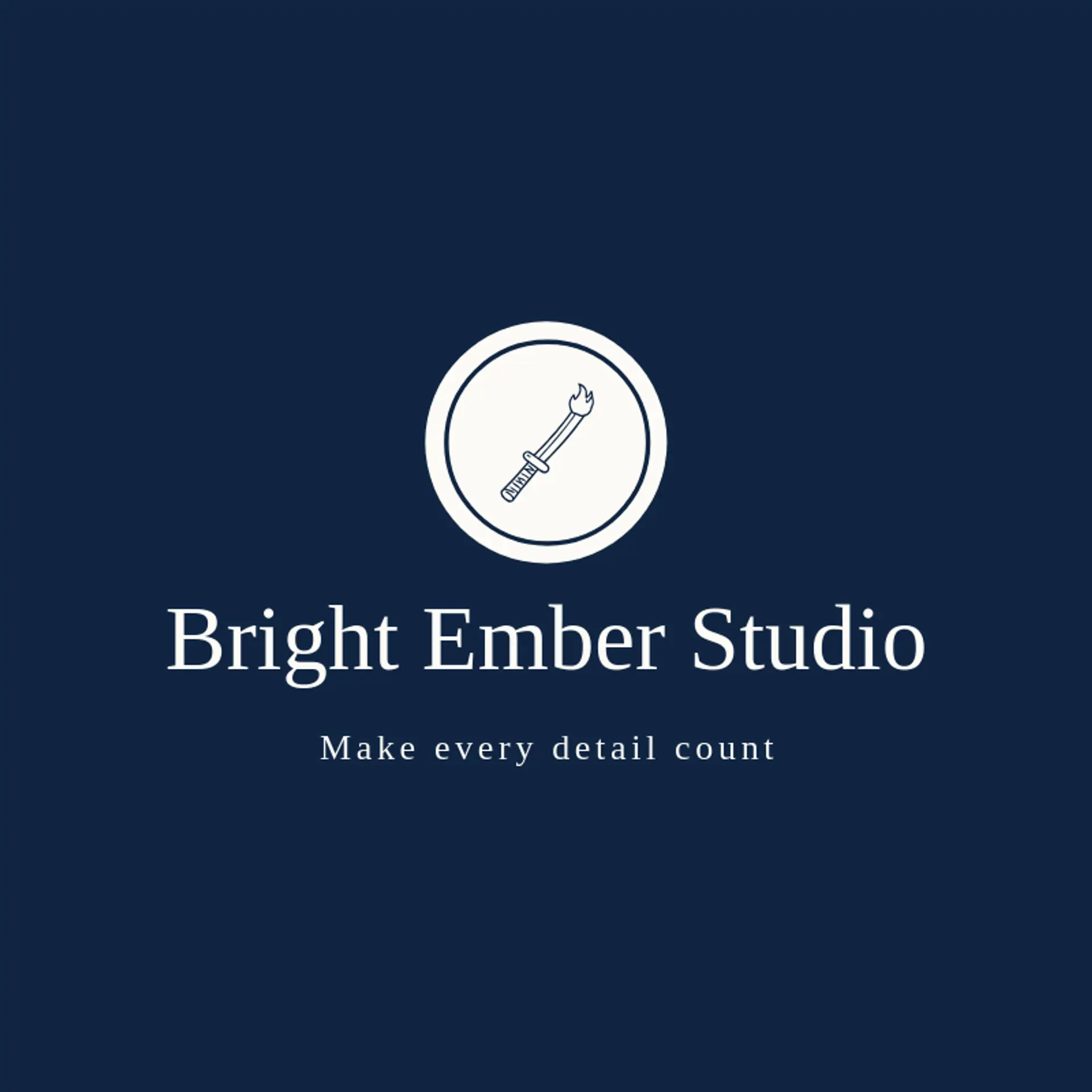 Bright Ember Studio logo for katana