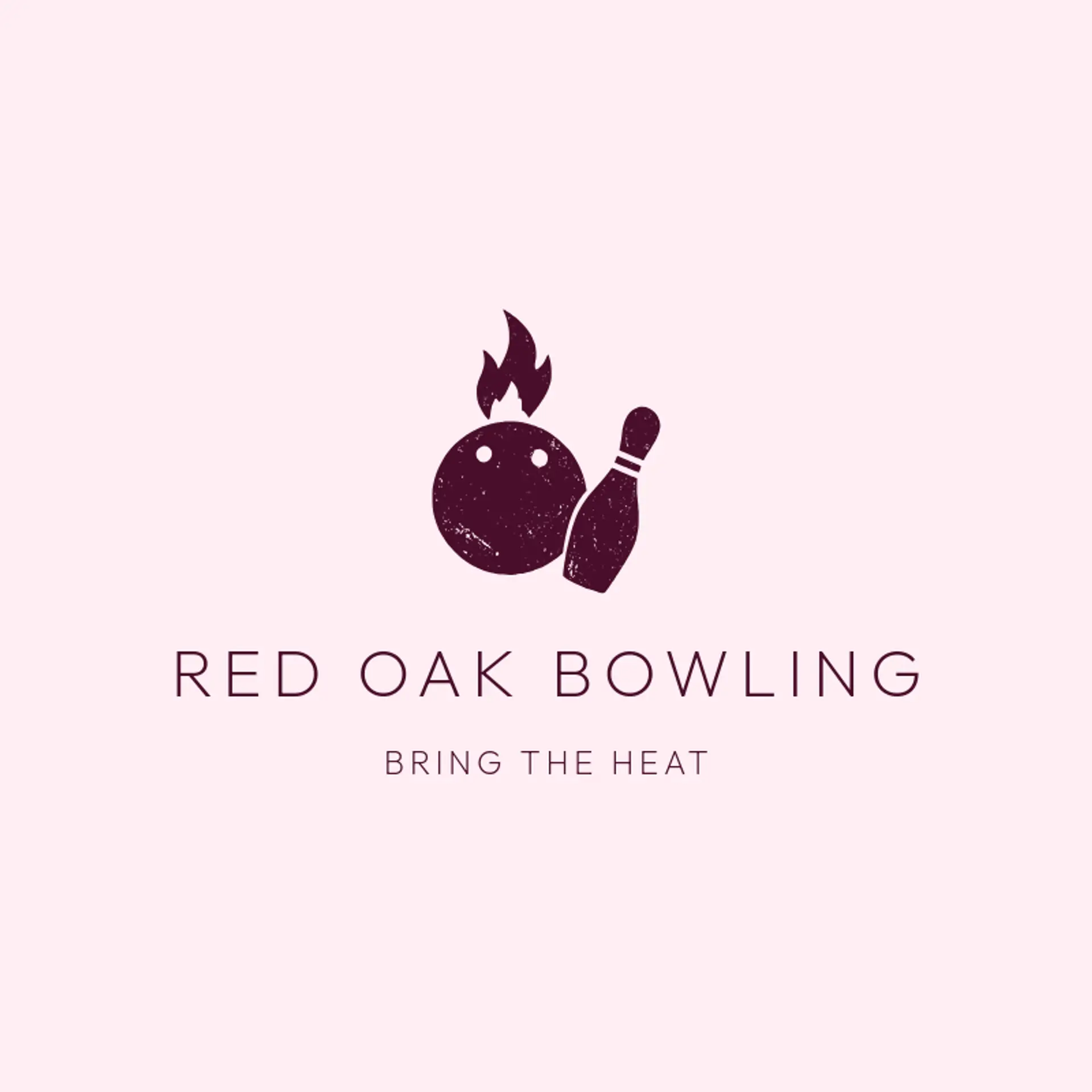 Red Oak Bowling logo for bowling