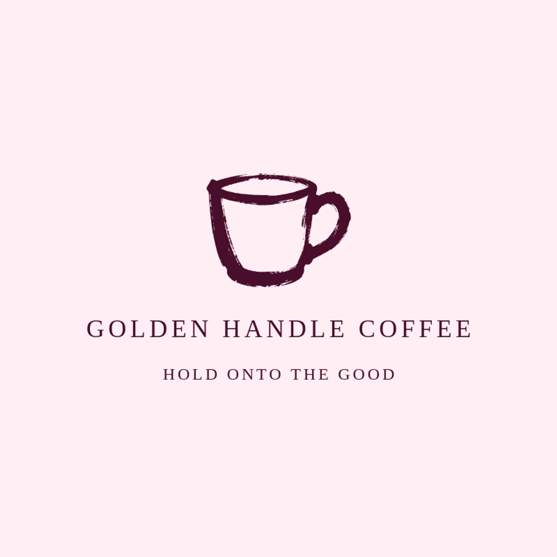Golden Handle Coffee logo for coffee cup