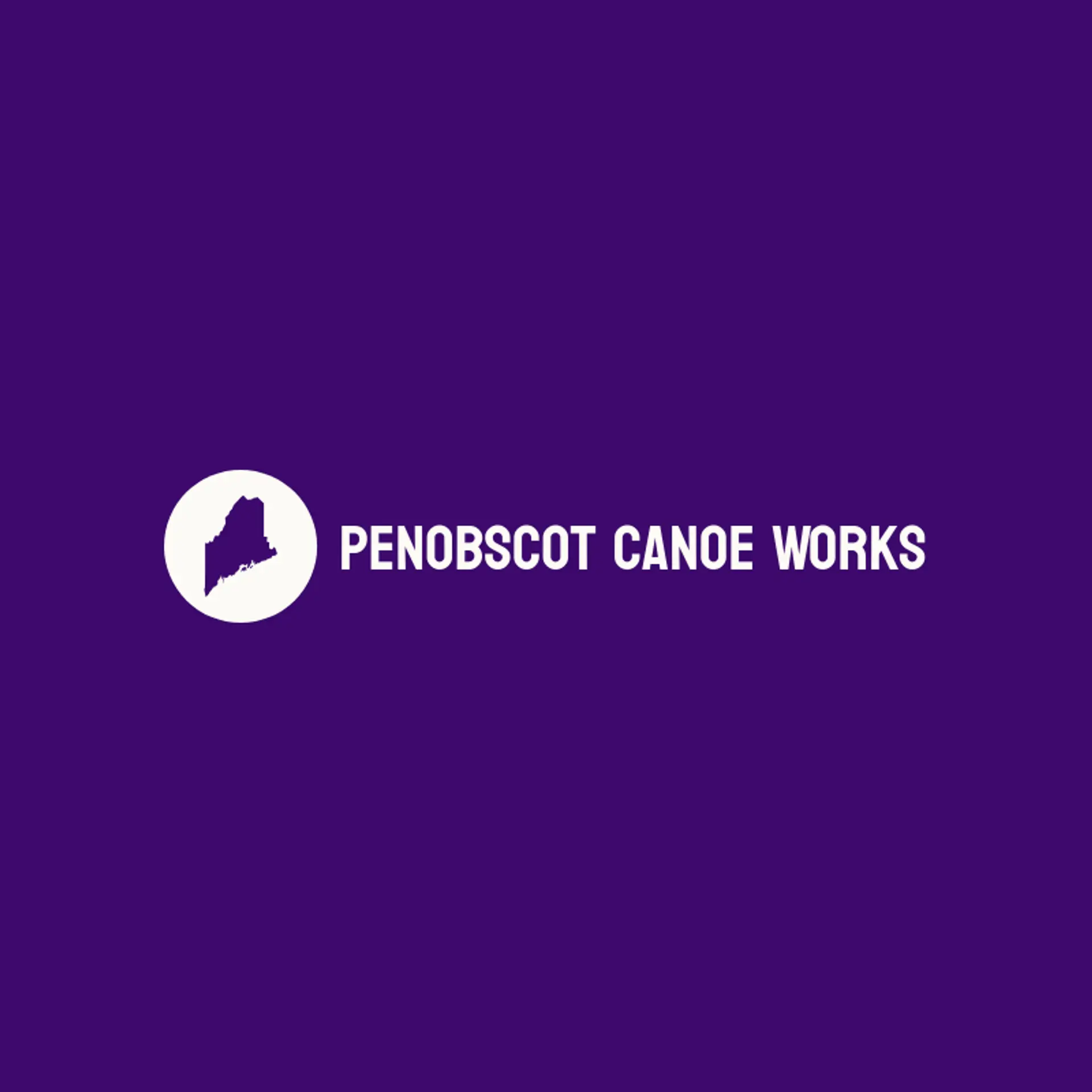 Penobscot Canoe Works logo for maine
