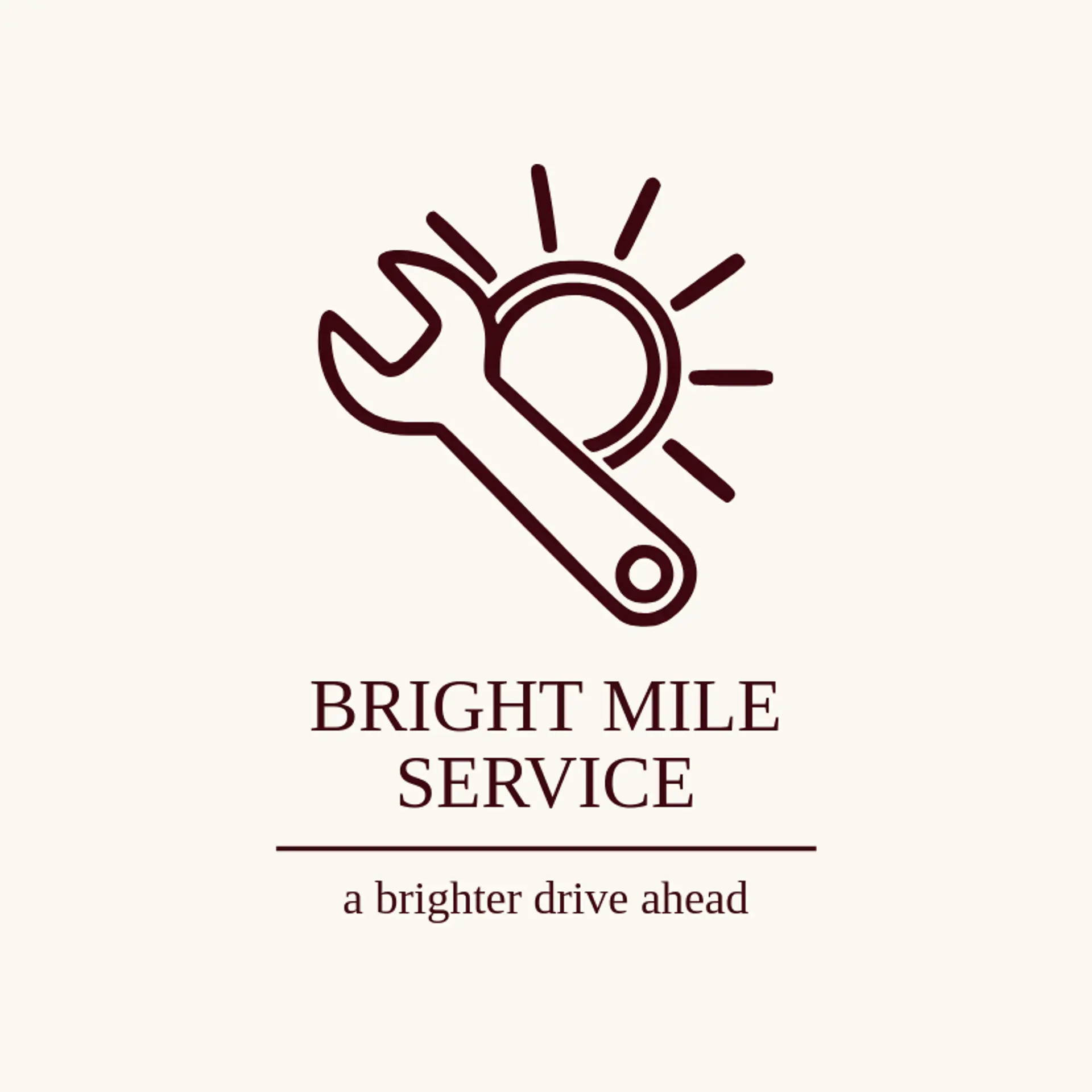 Bright Mile Service logo for car repair