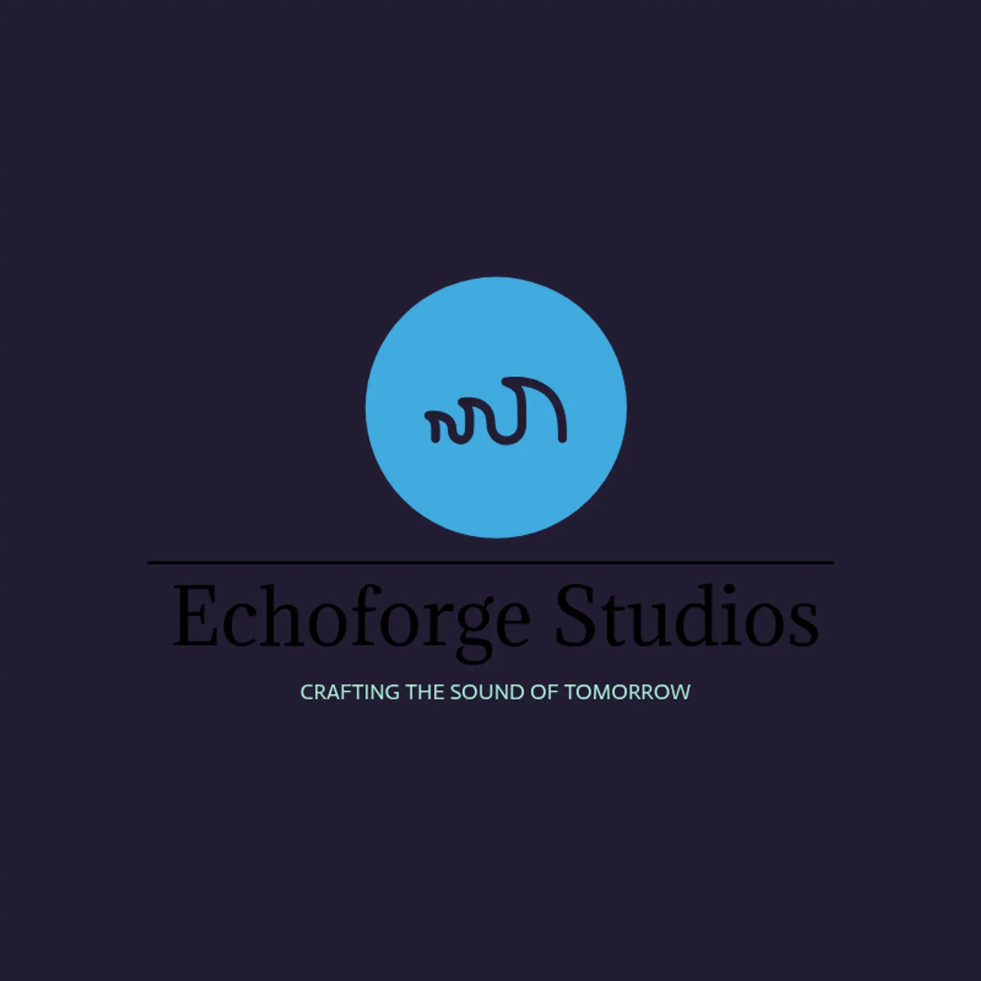 EchoForge Studios logo for music producer