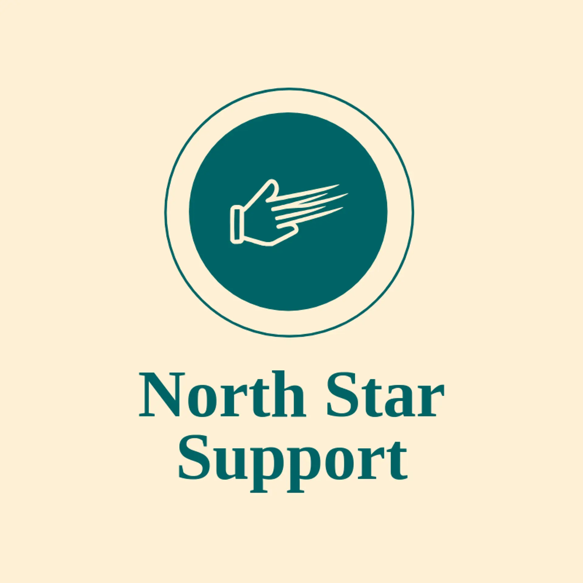 North Star Support logo for helping hand