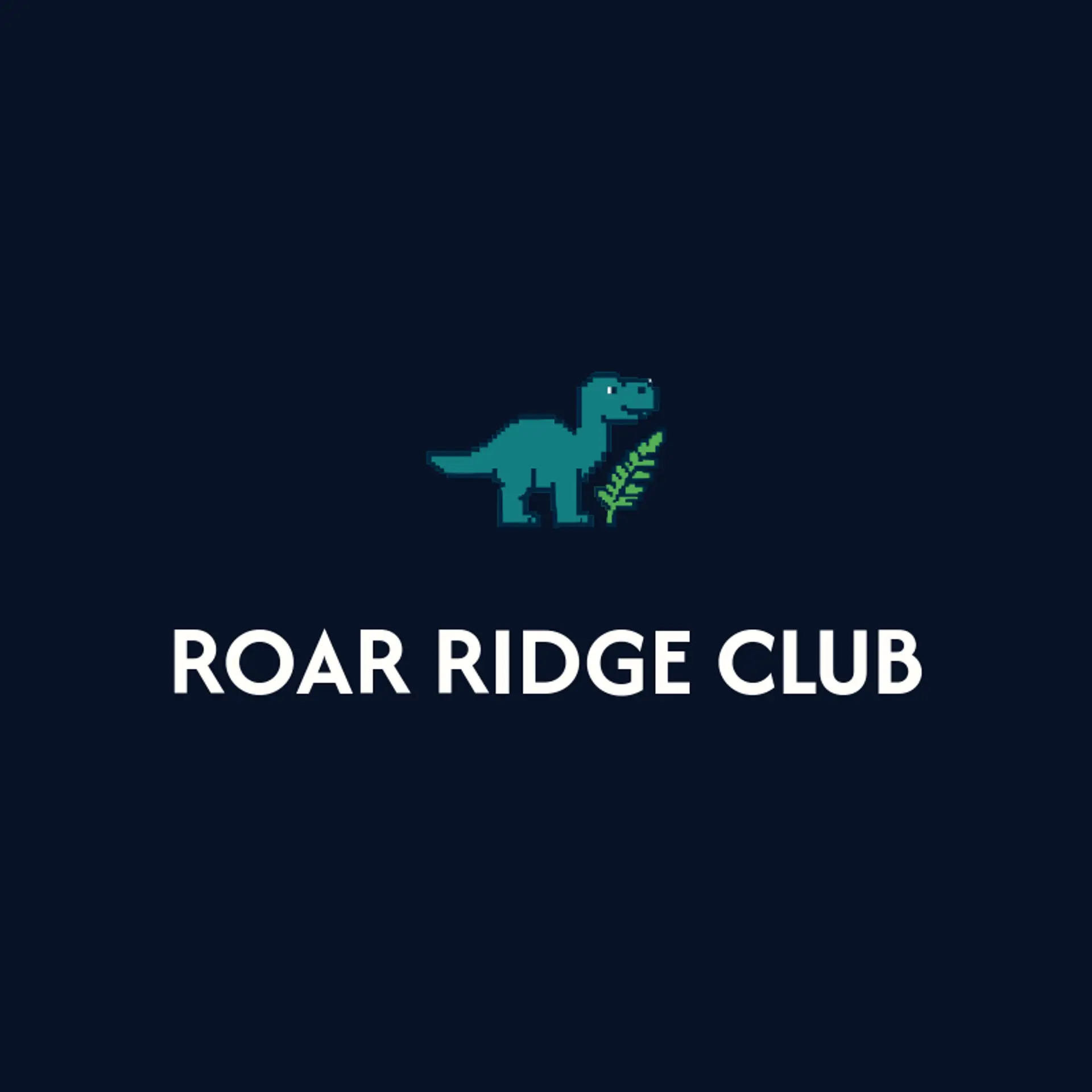 Roar Ridge Club logo for dinosaur