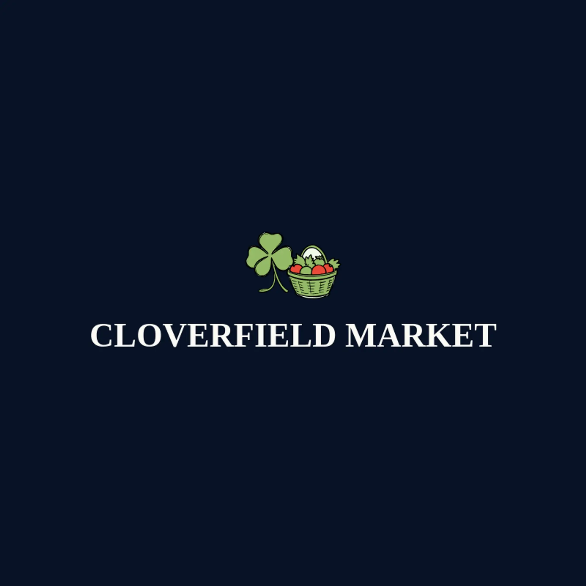 Cloverfield Market logo for small business