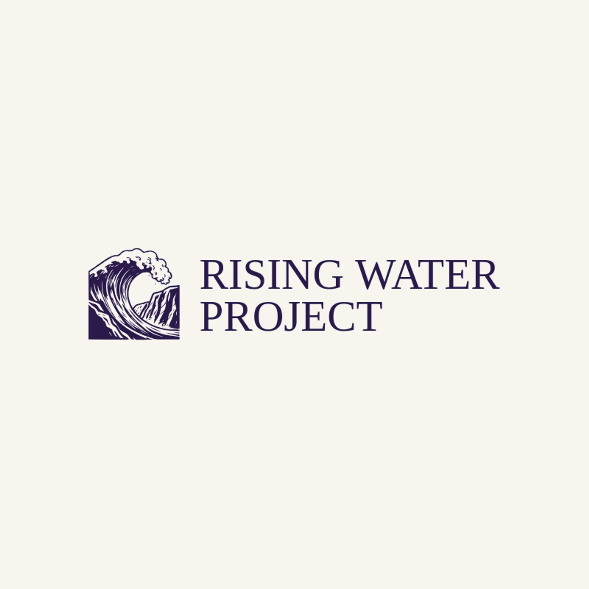 Rising Water Project logo for tsunami