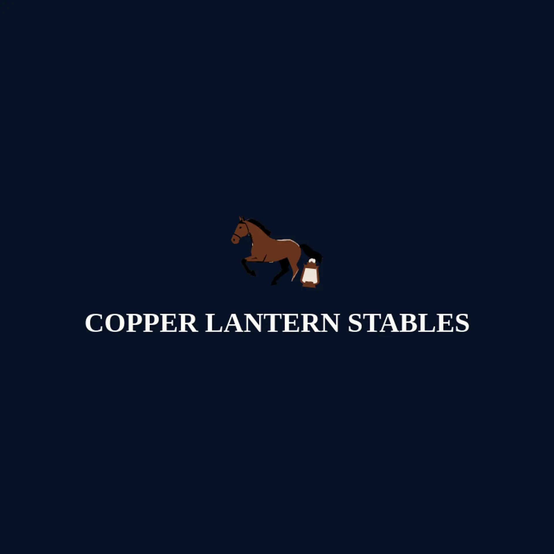 Copper Lantern Stables logo for horse racing