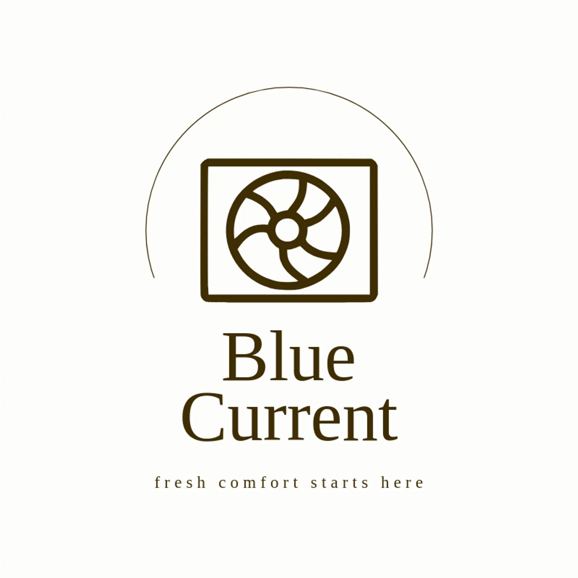 Blue Current logo for air conditioning