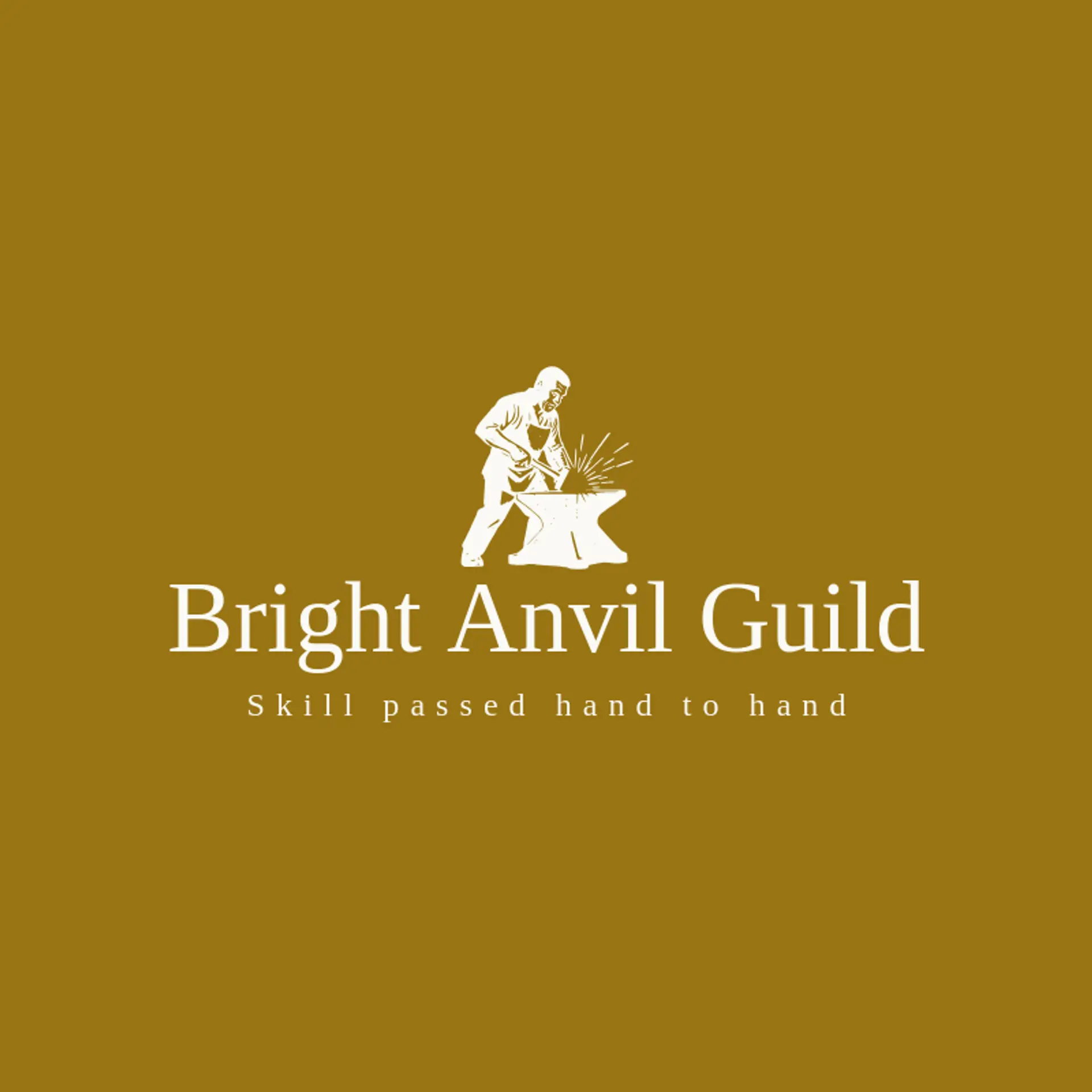 Bright Anvil Guild logo for blacksmith