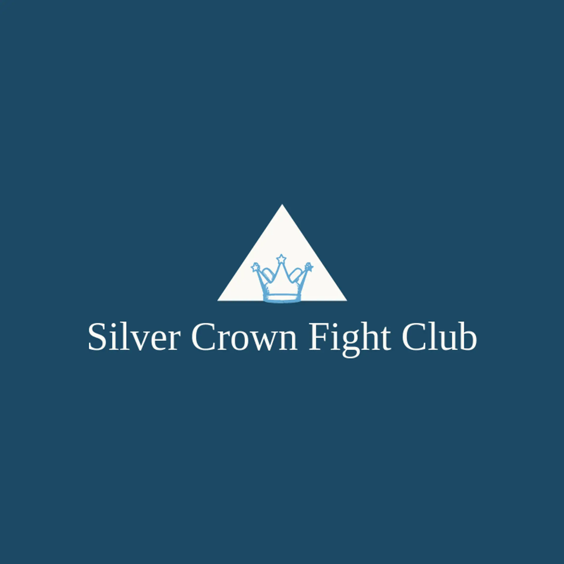 Silver Crown Fight Club logo for boxing