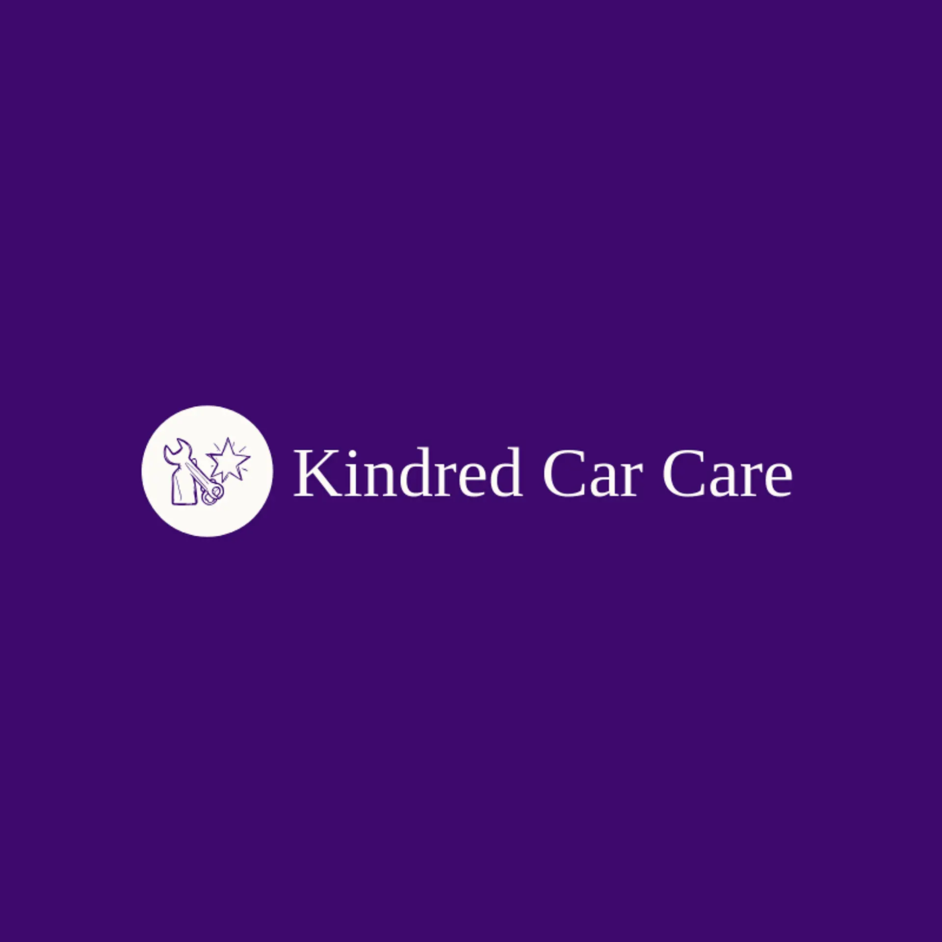 Kindred Car Care logo for car mechanic
