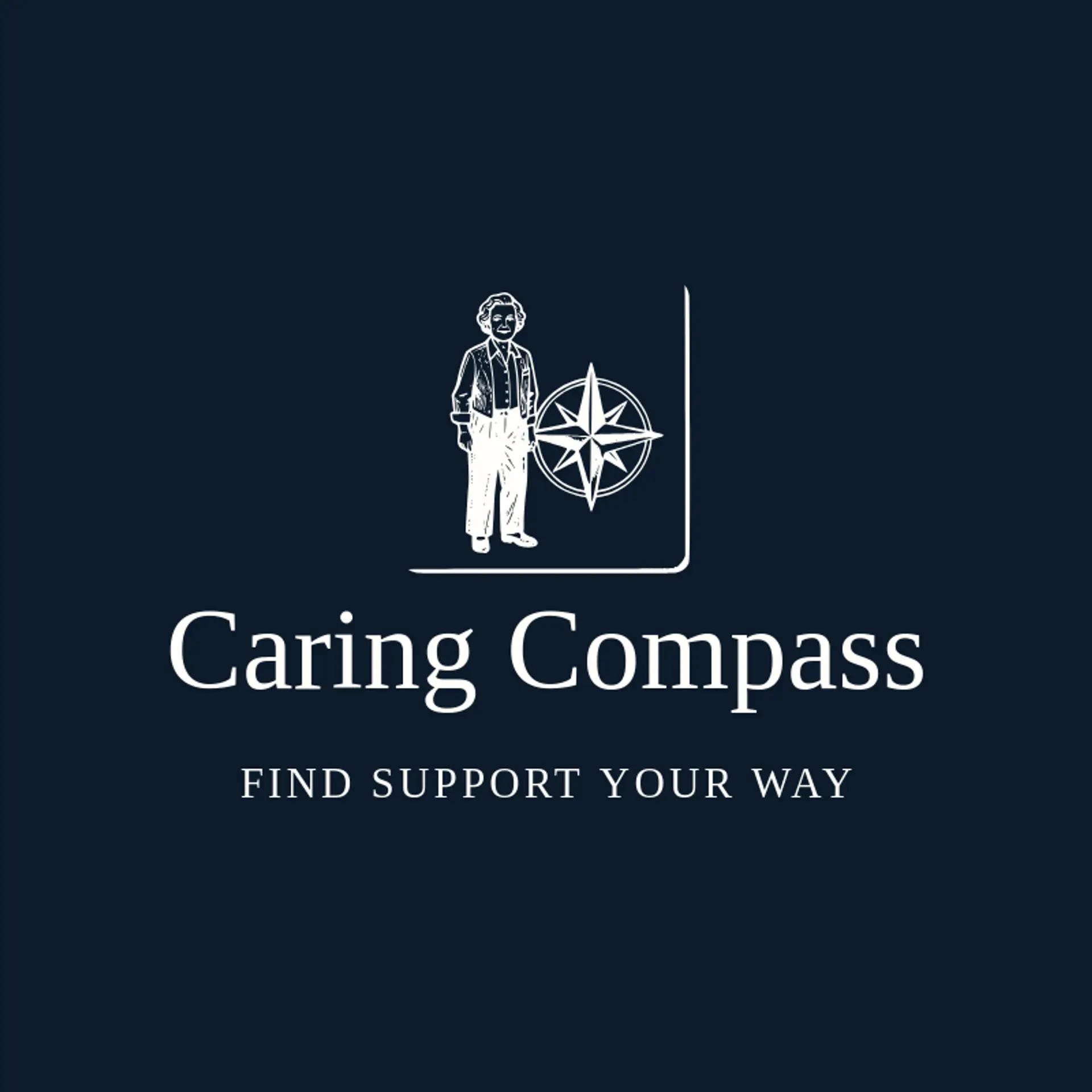 Caring Compass logo for senior