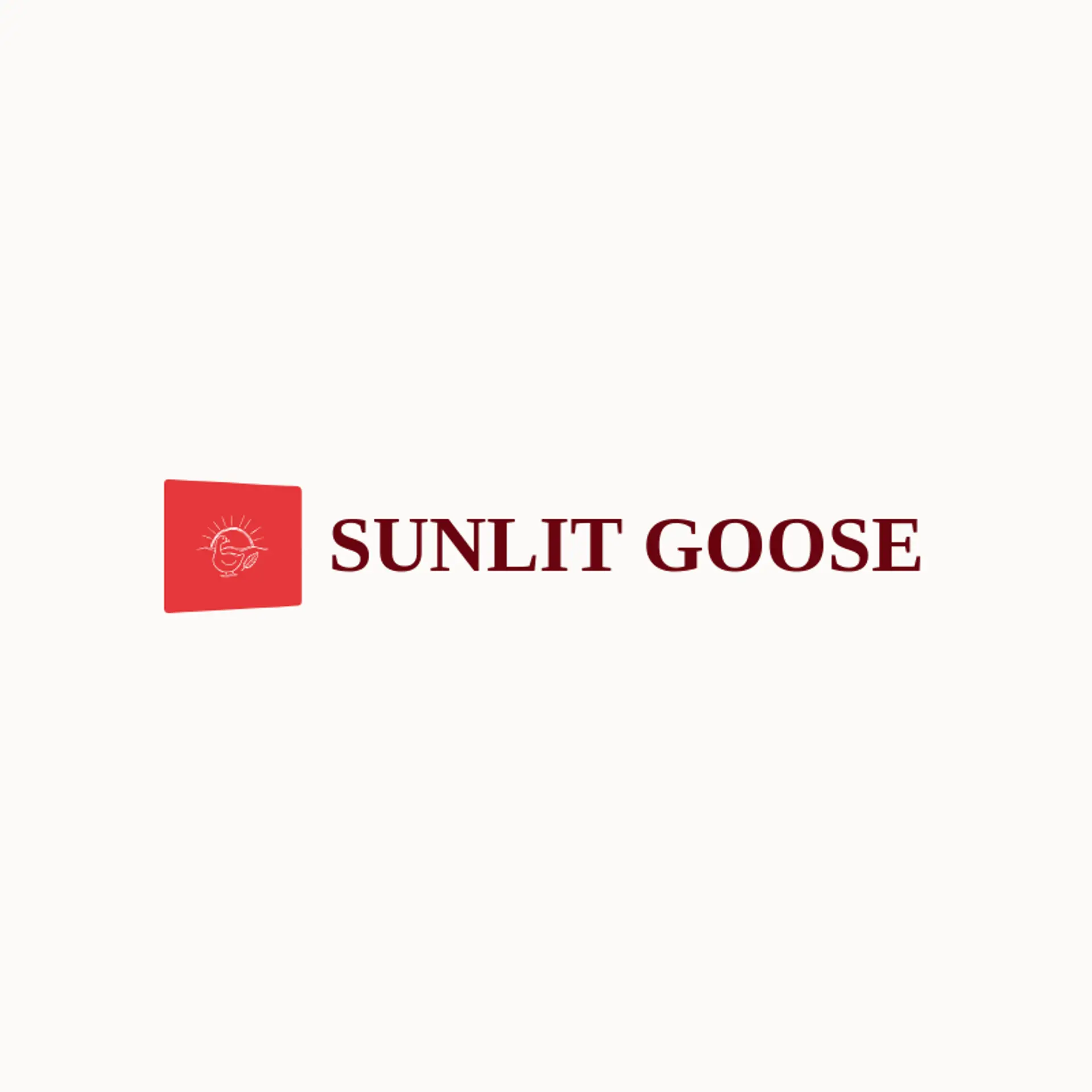 Sunlit Goose logo for goose