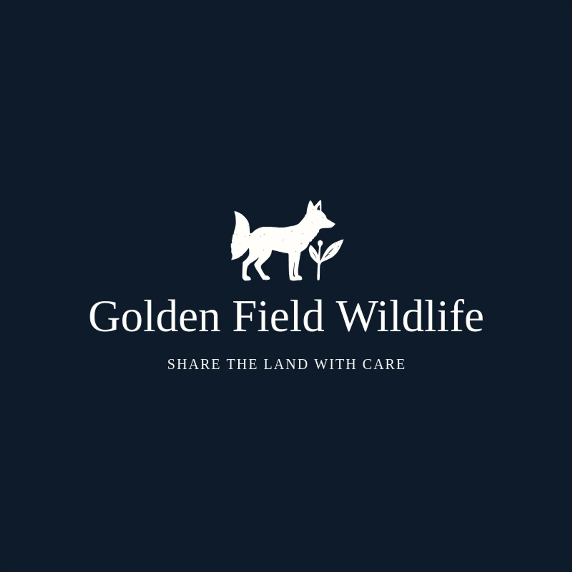 Golden Field Wildlife logo for wildlife