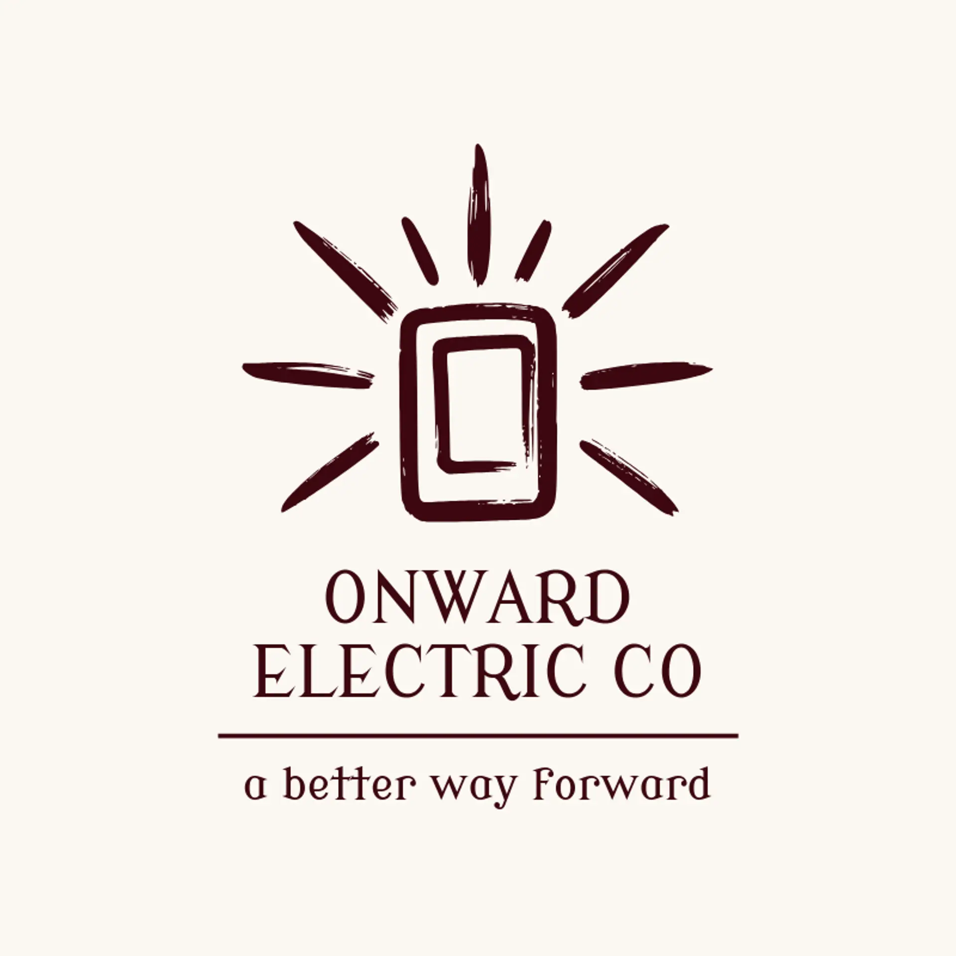Onward Electric Co logo for electrician