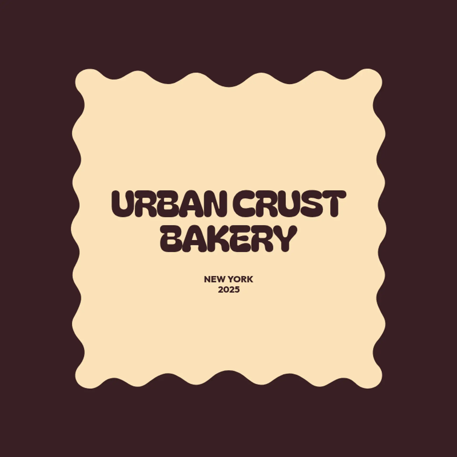 Crust & Canvas Bakery logo for modern bakery