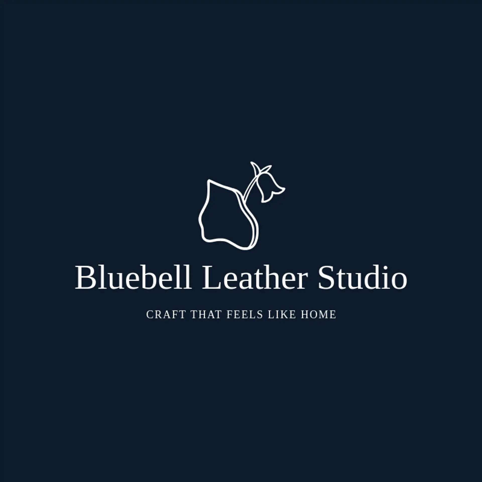 Bluebell Leather Studio logo for leather