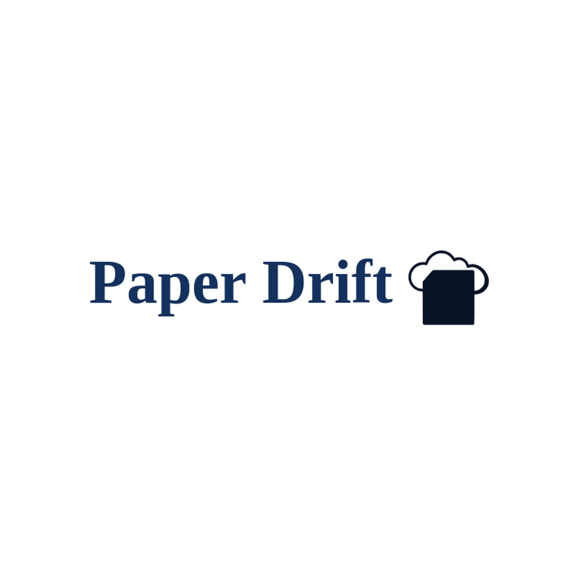 Paper Drift logo for paper