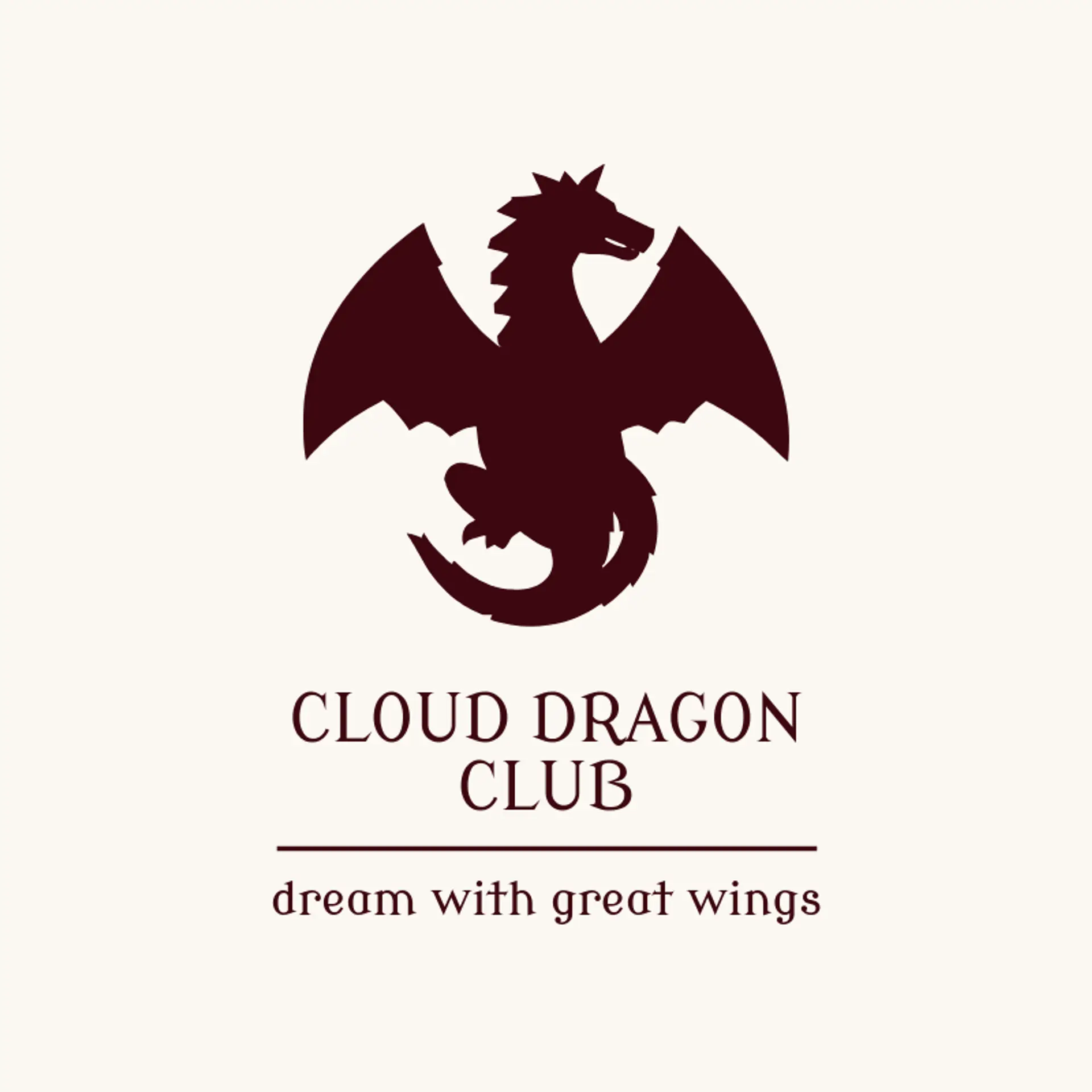 Cloud Dragon Club logo for anime character