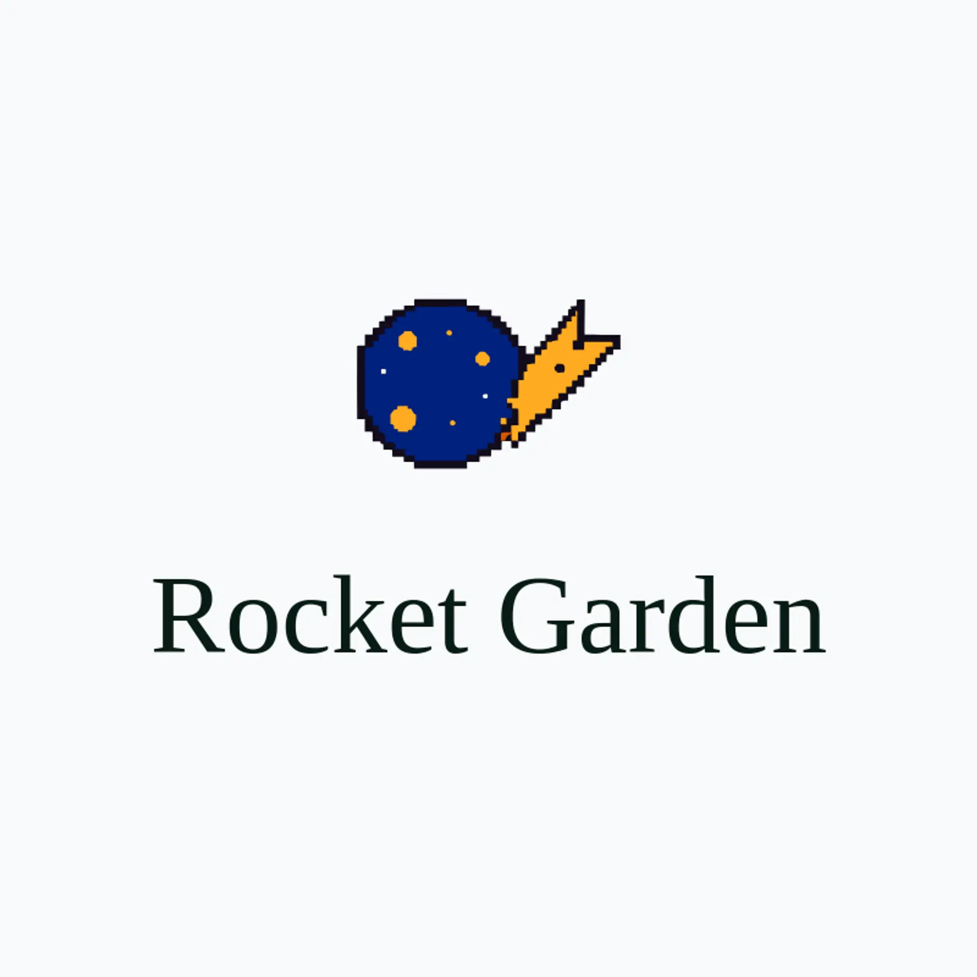 Rocket Garden logo for cosmos