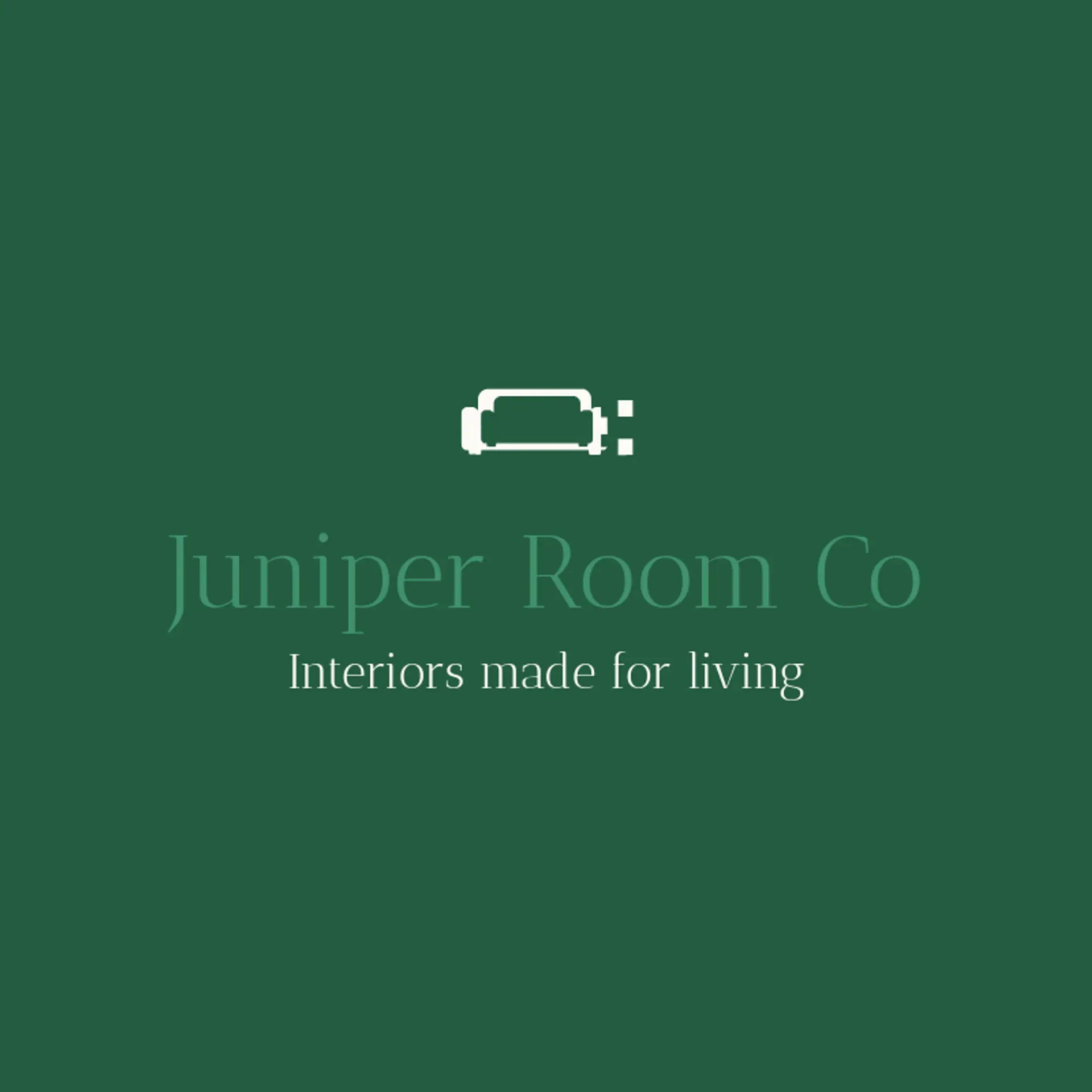 Juniper Room Co logo for interior