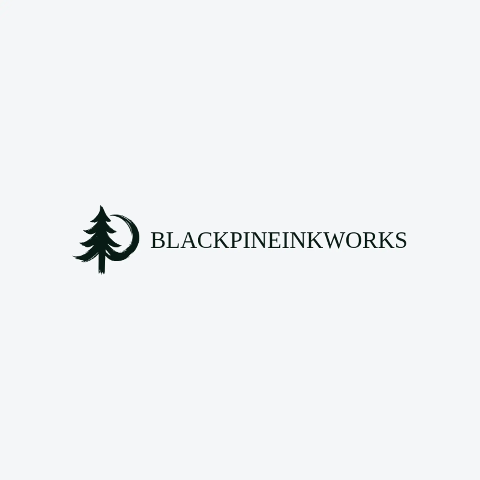 Black Pine Inkworks logo for tattoo shop