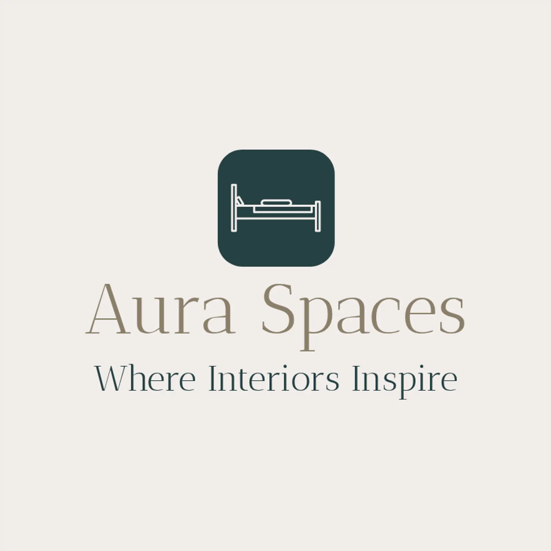 Aura Spaces logo for interior design