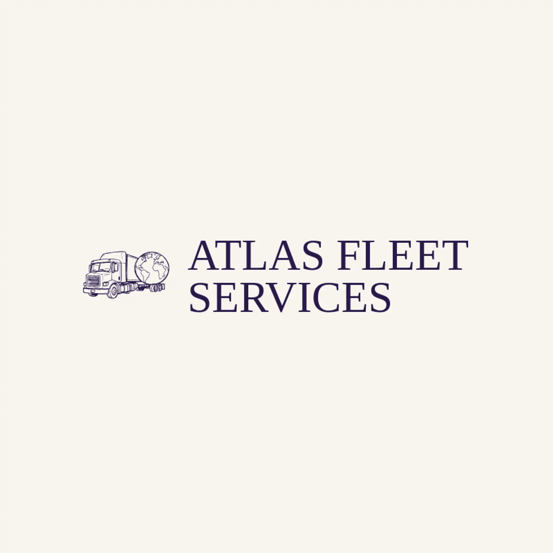 Atlas Fleet Services logo for trucking company