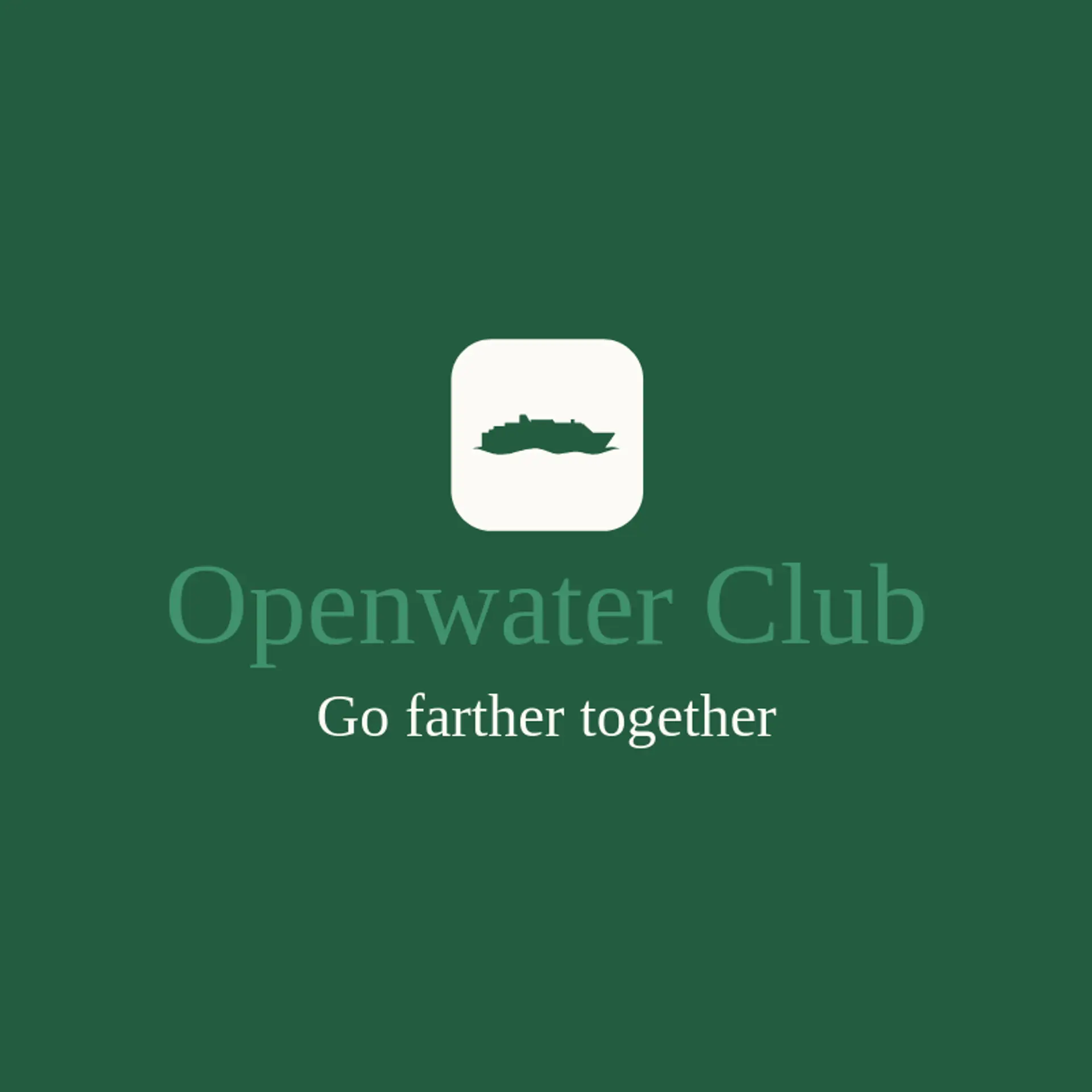 Openwater Club logo for cruise ship