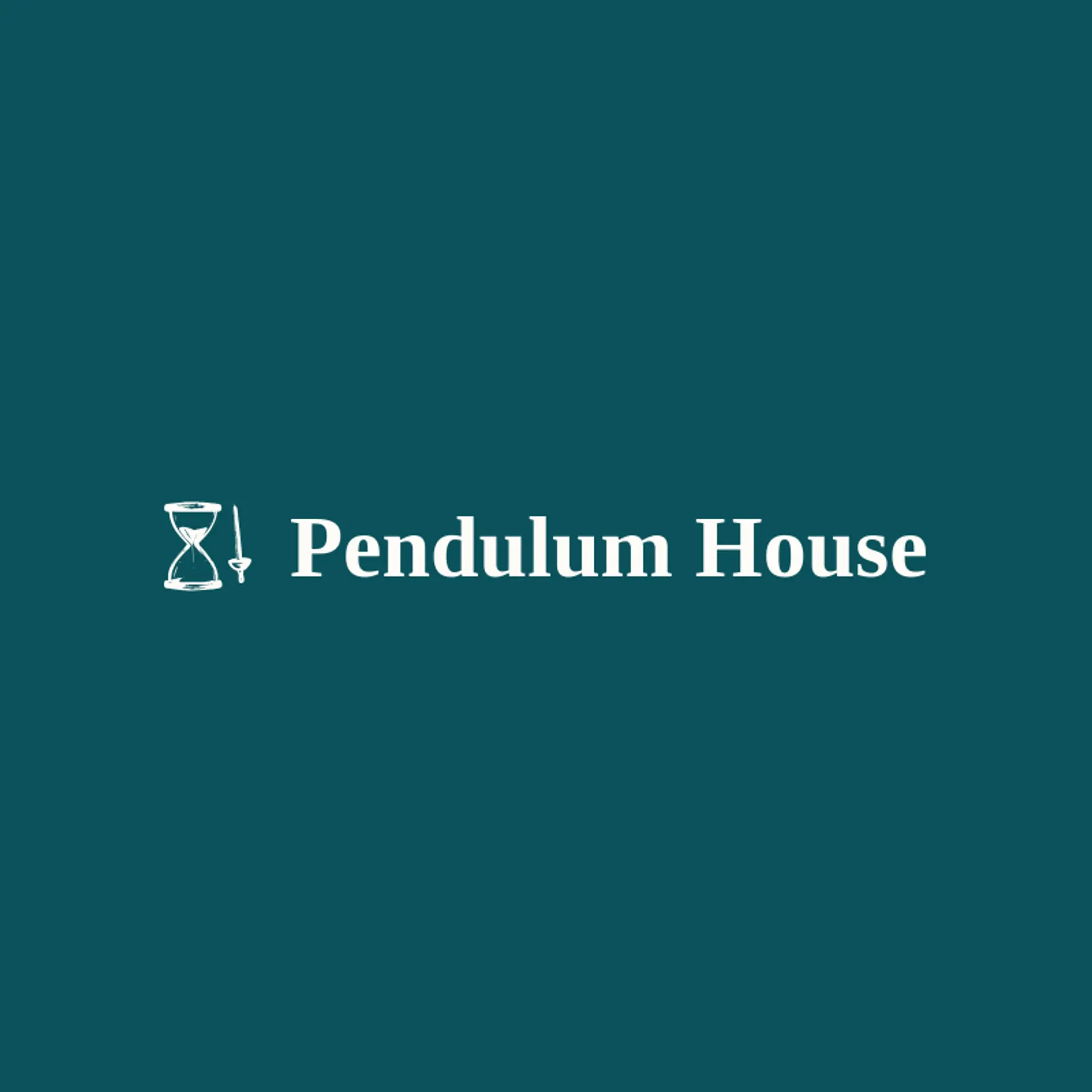 Pendulum House logo for hourglass