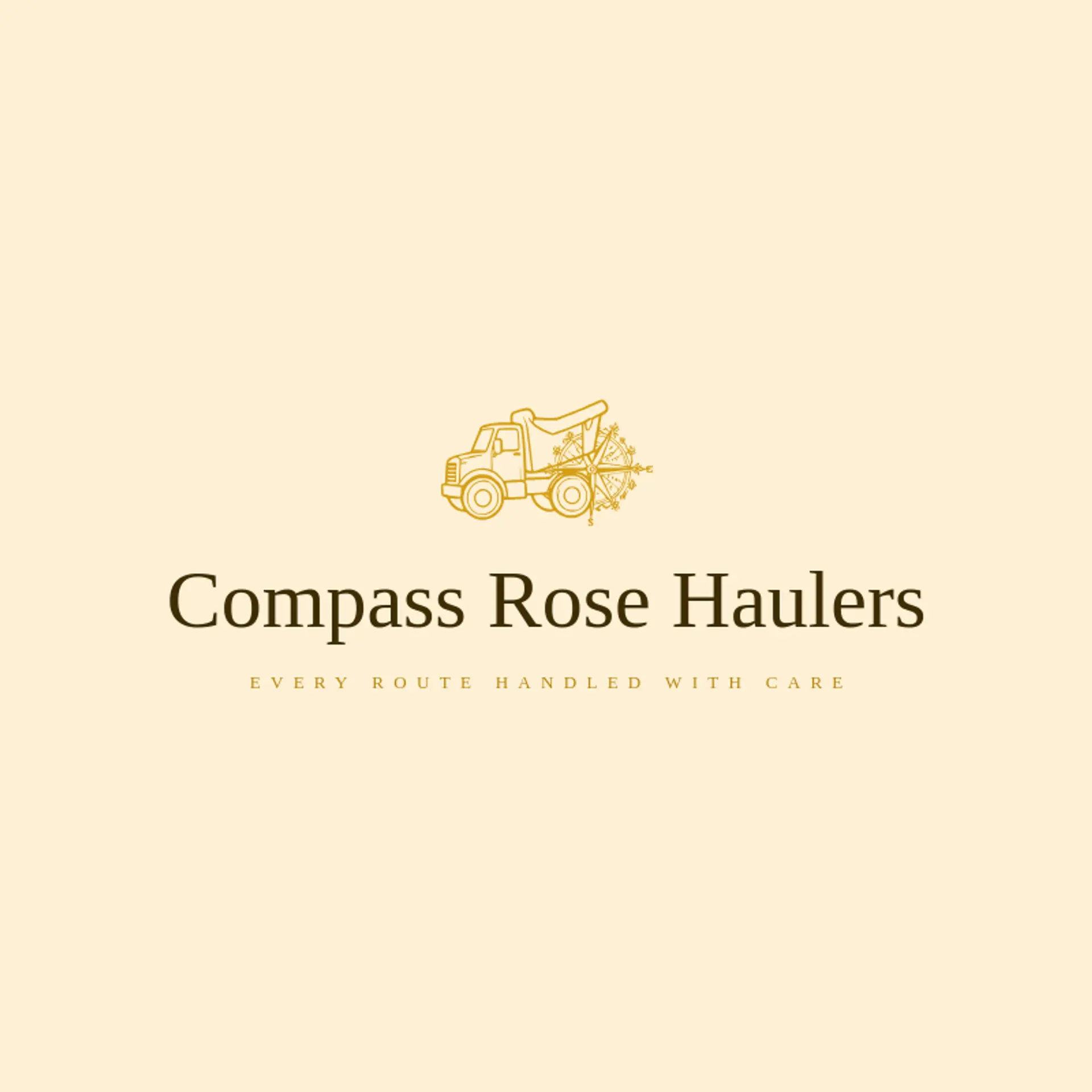 Compass Rose Haulers logo for hauling