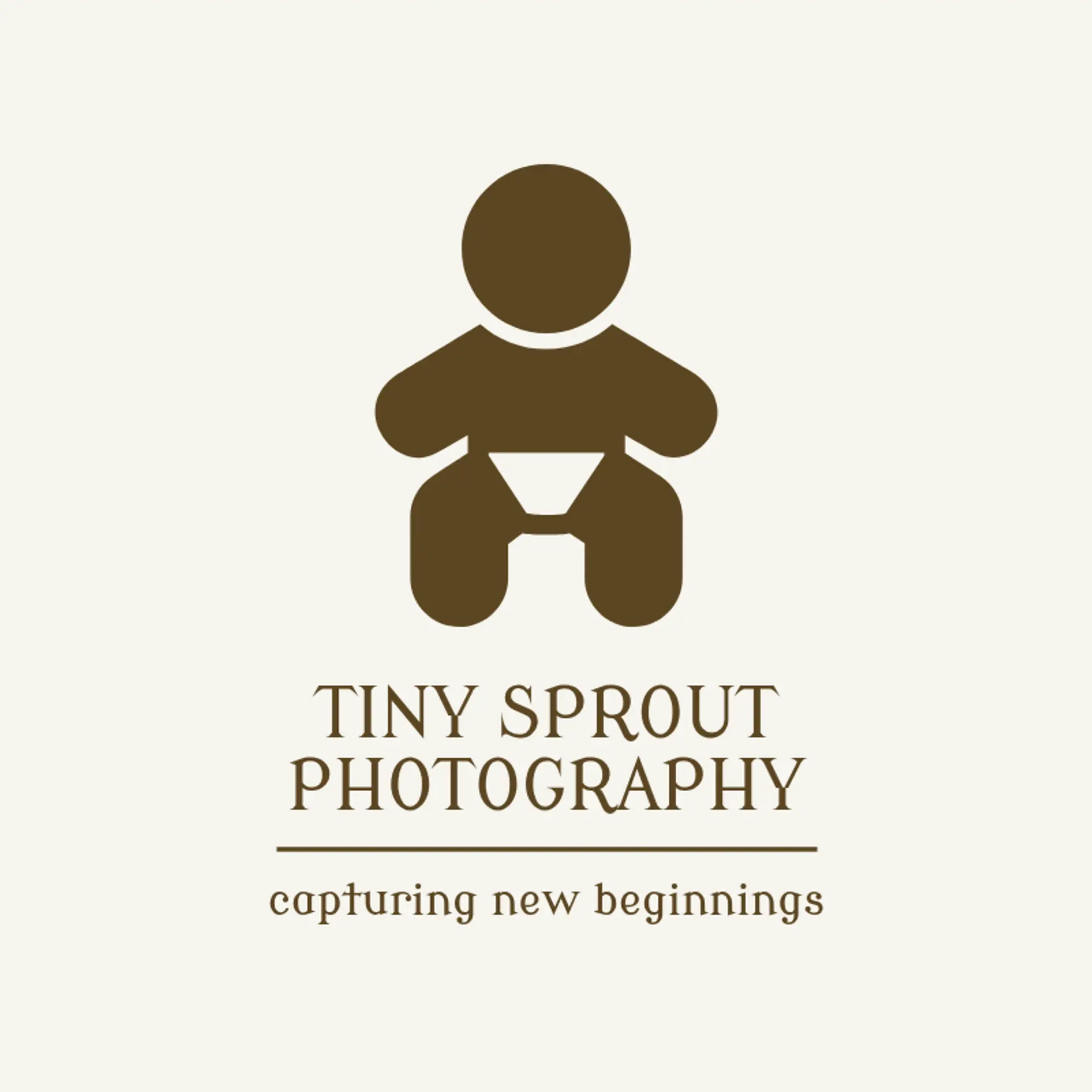 Tiny Sprout Photography logo for newborn photography