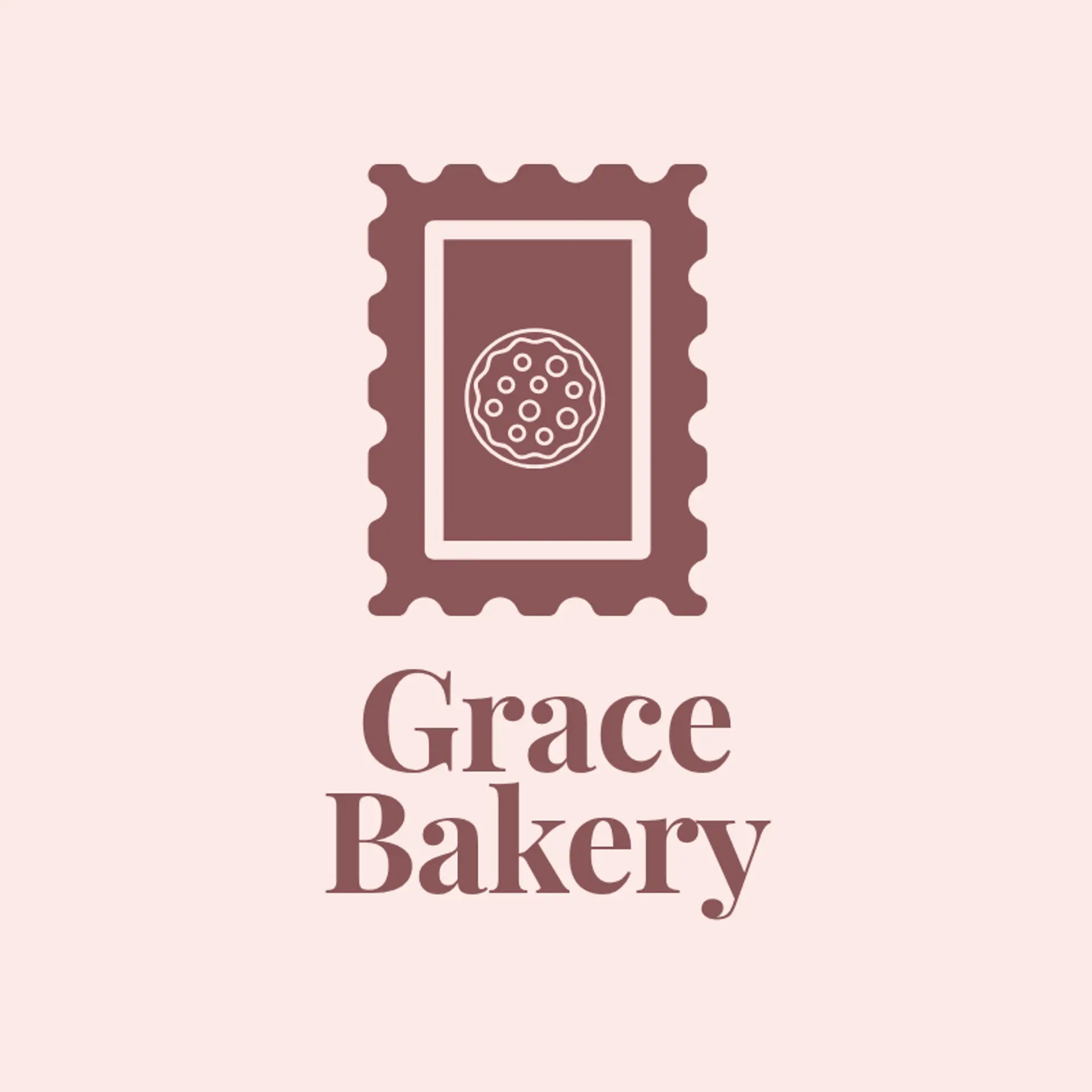 Graceful Grains logo for elegant bakery
