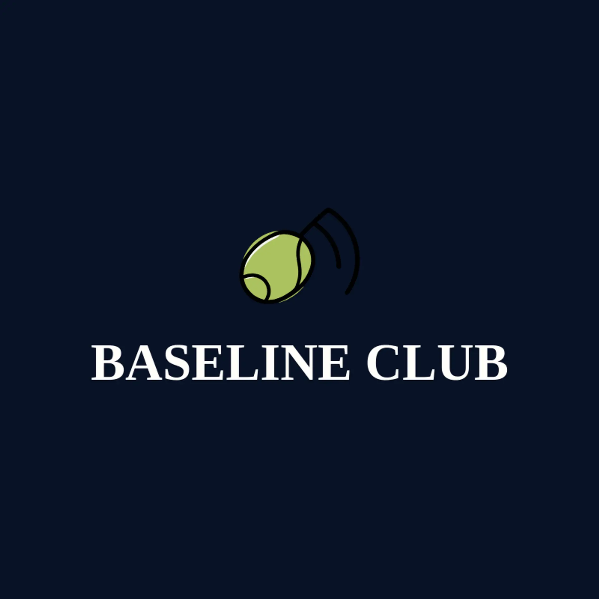 Baseline Club logo for tennis