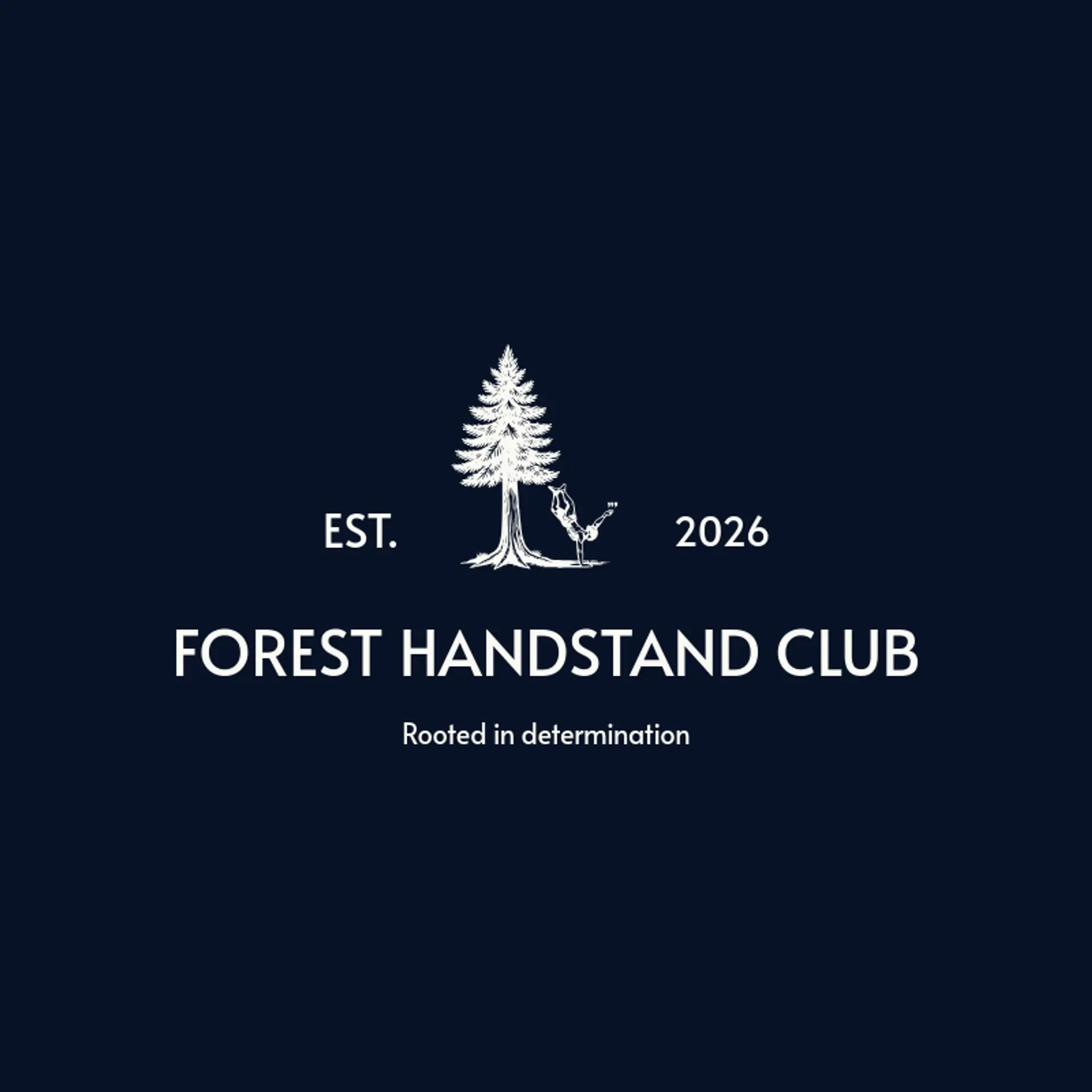 Forest Handstand Club logo for gymnastics