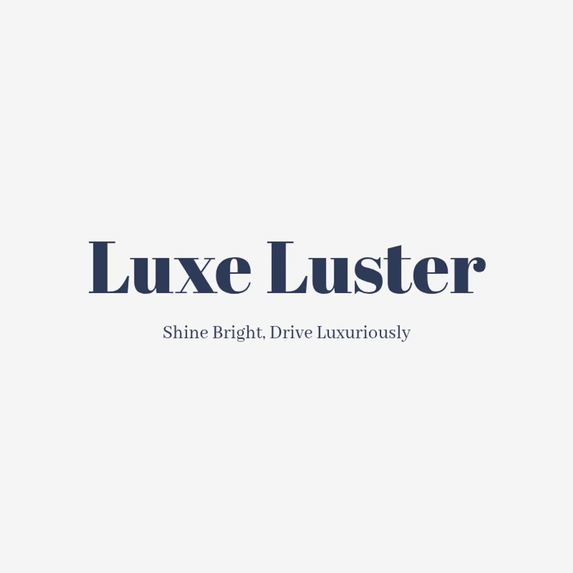 Luxe Luster logo for auto spa