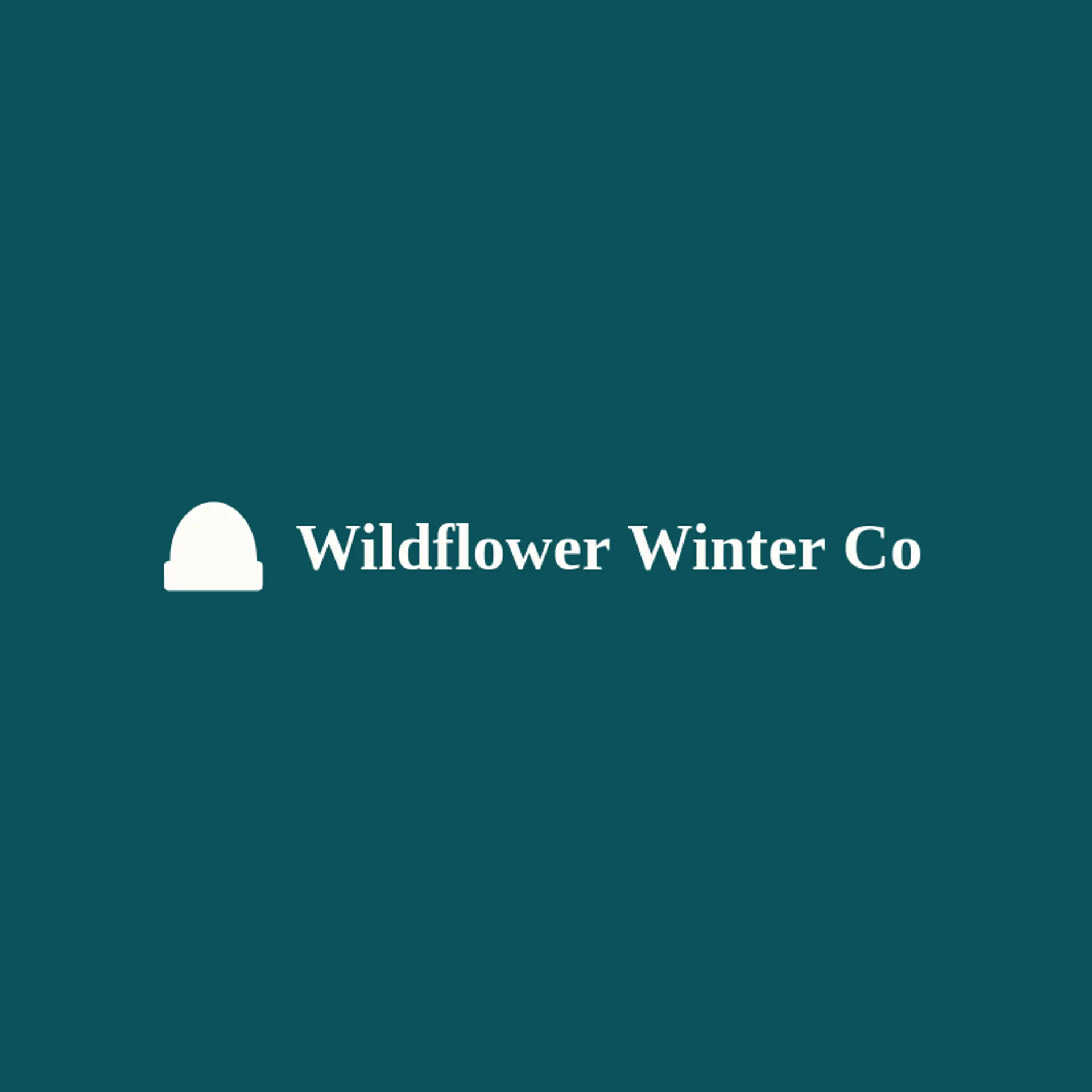 Wildflower Winter Co logo for beanie