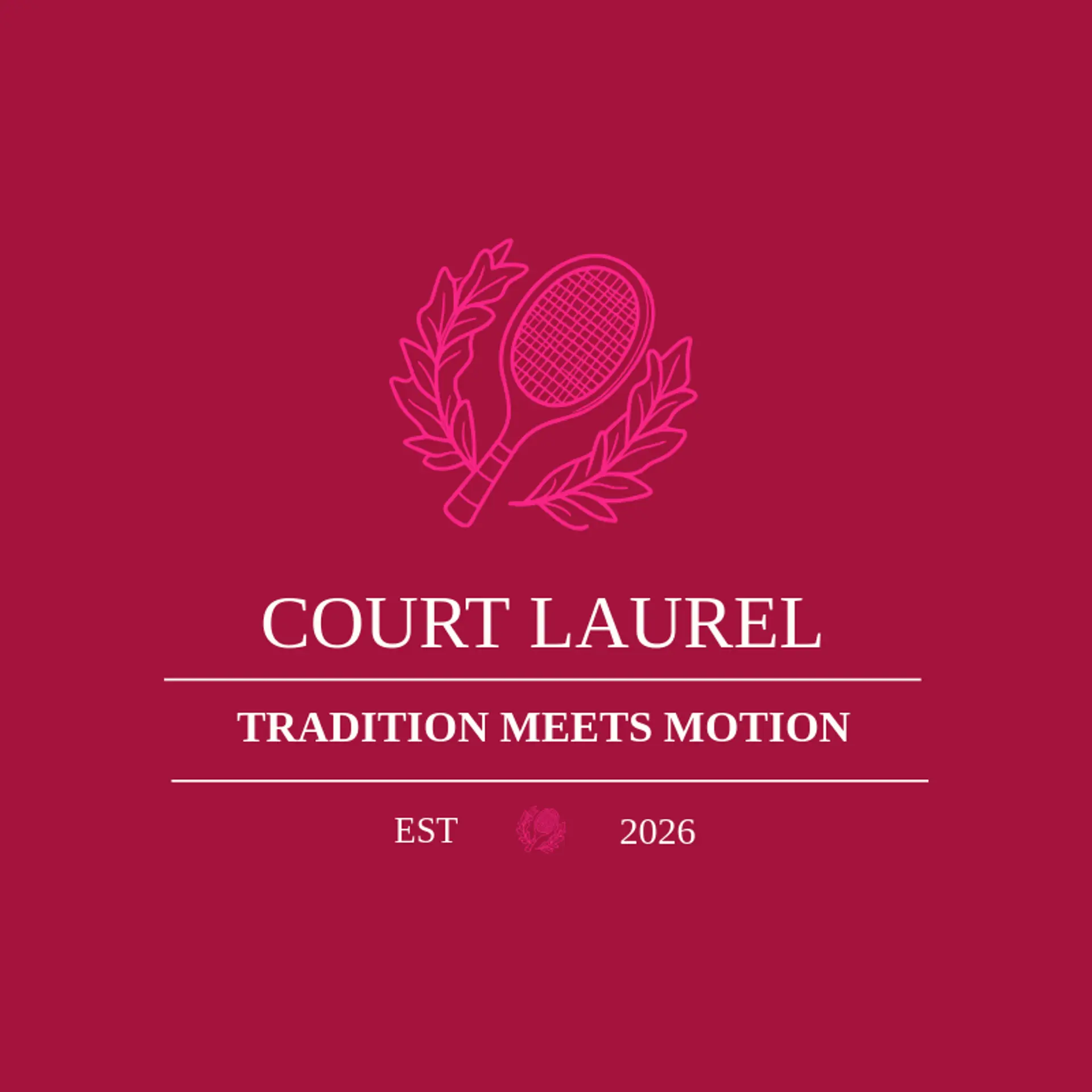 Court Laurel logo for tennis