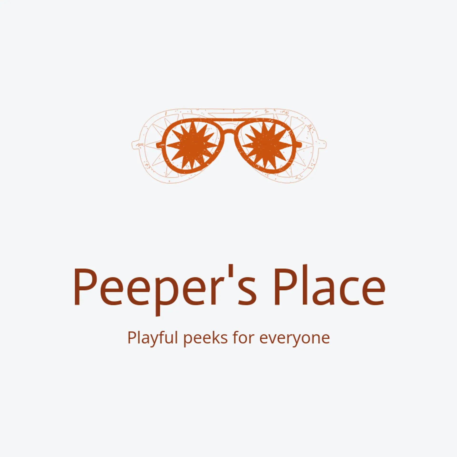 Peeper's Place logo for glasses