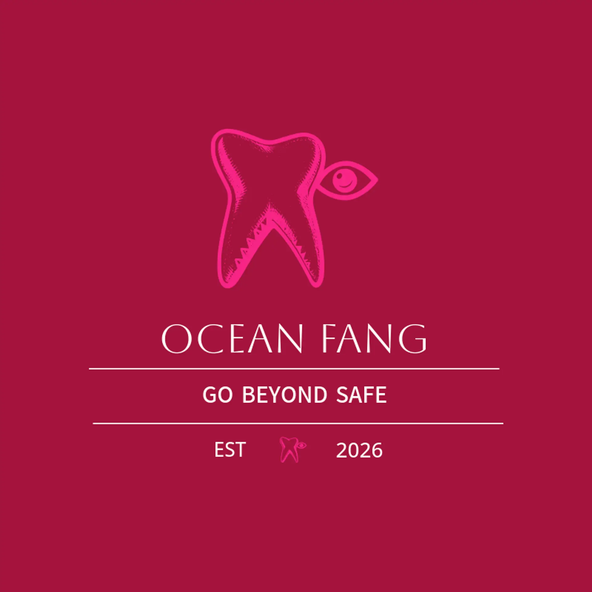 Ocean Fang logo for danger