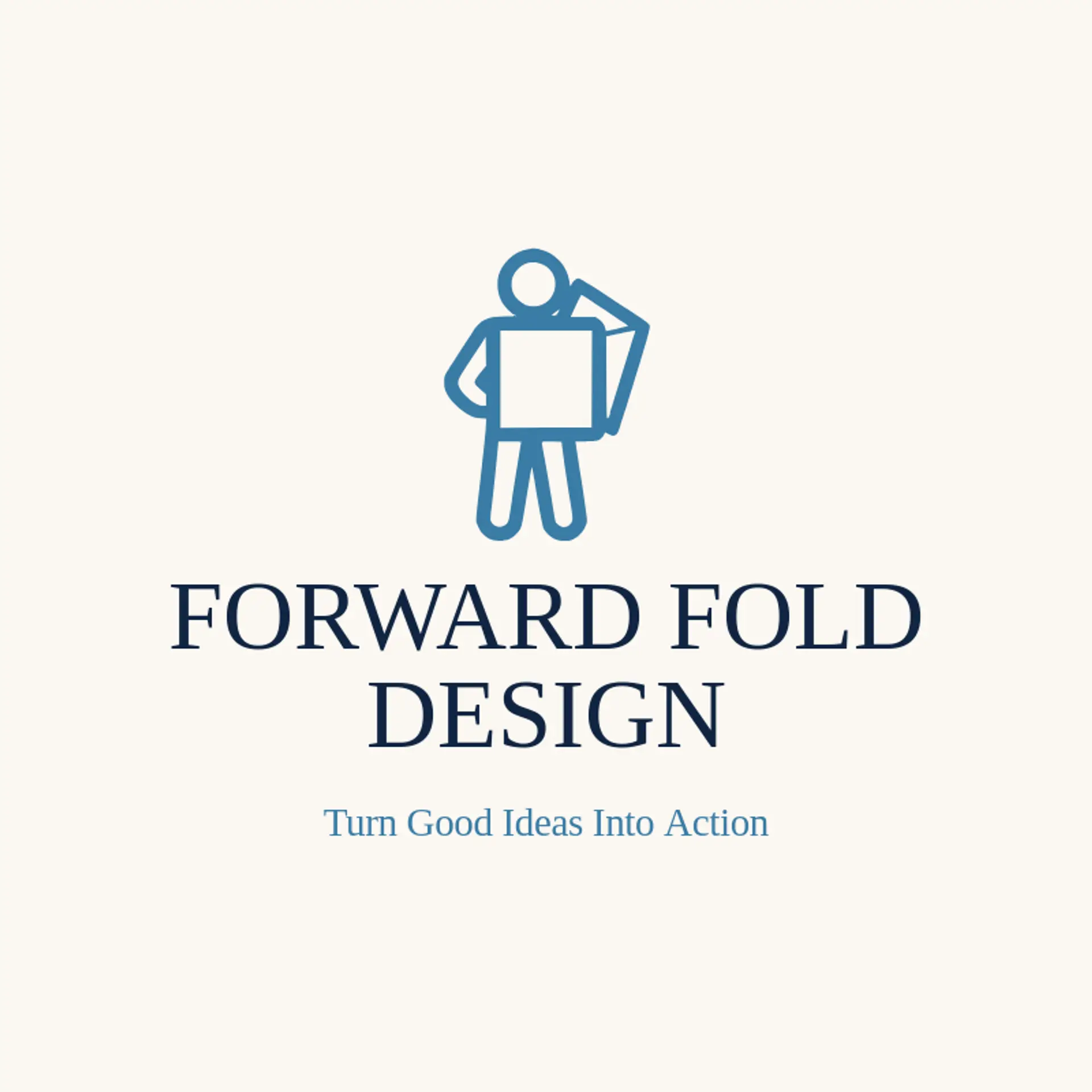 Forward Fold Design logo for freelancer