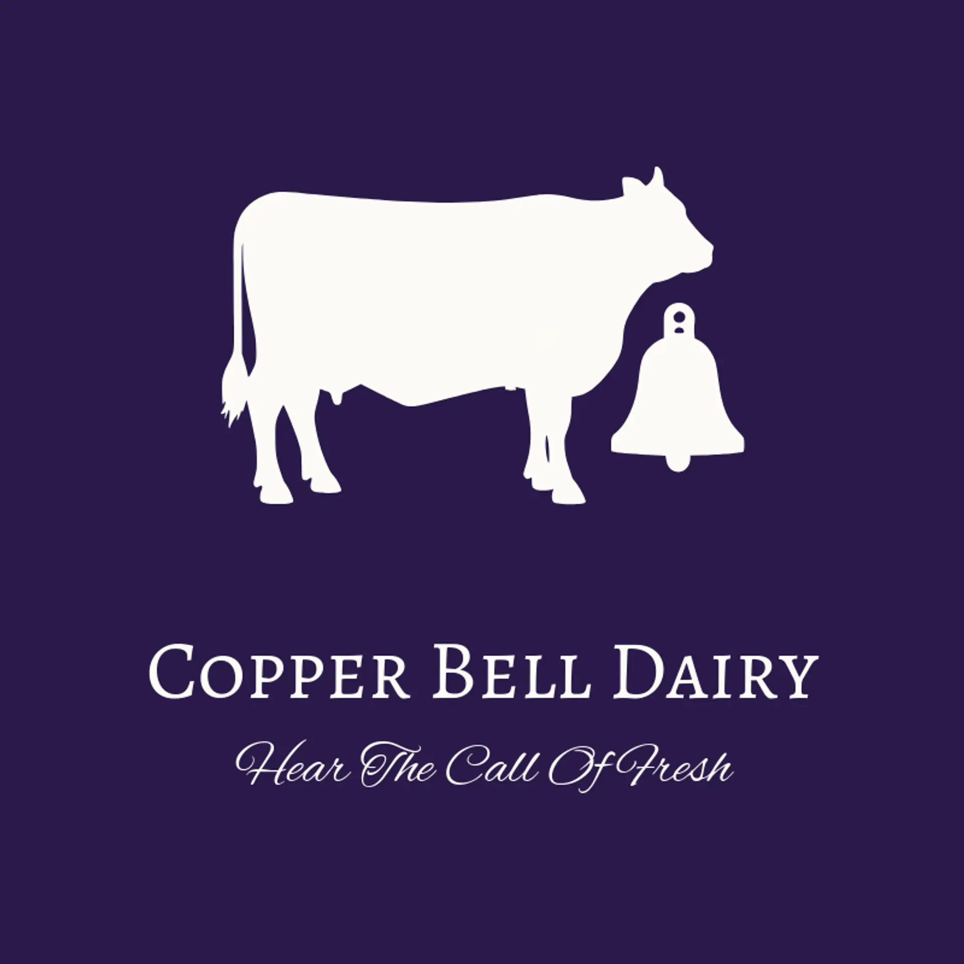 Copper Bell Dairy logo for dairy farm